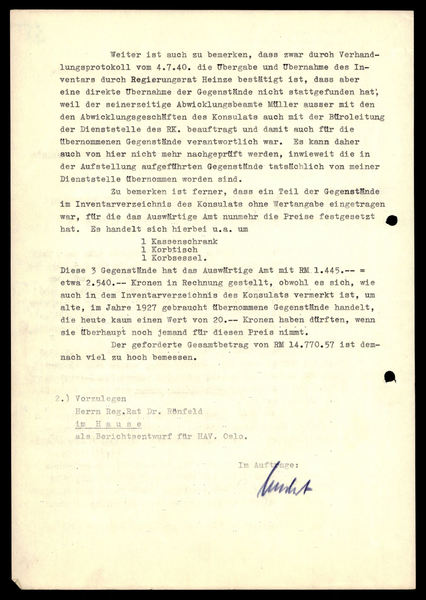 Forsvarets Overkommando. 2 kontor. Arkiv 11.4. Spredte tyske arkivsaker, AV/RA-RAFA-7031/D/Dar/Darc/L0021: FO.II. Tyske konsulater, 1929-1940, p. 101