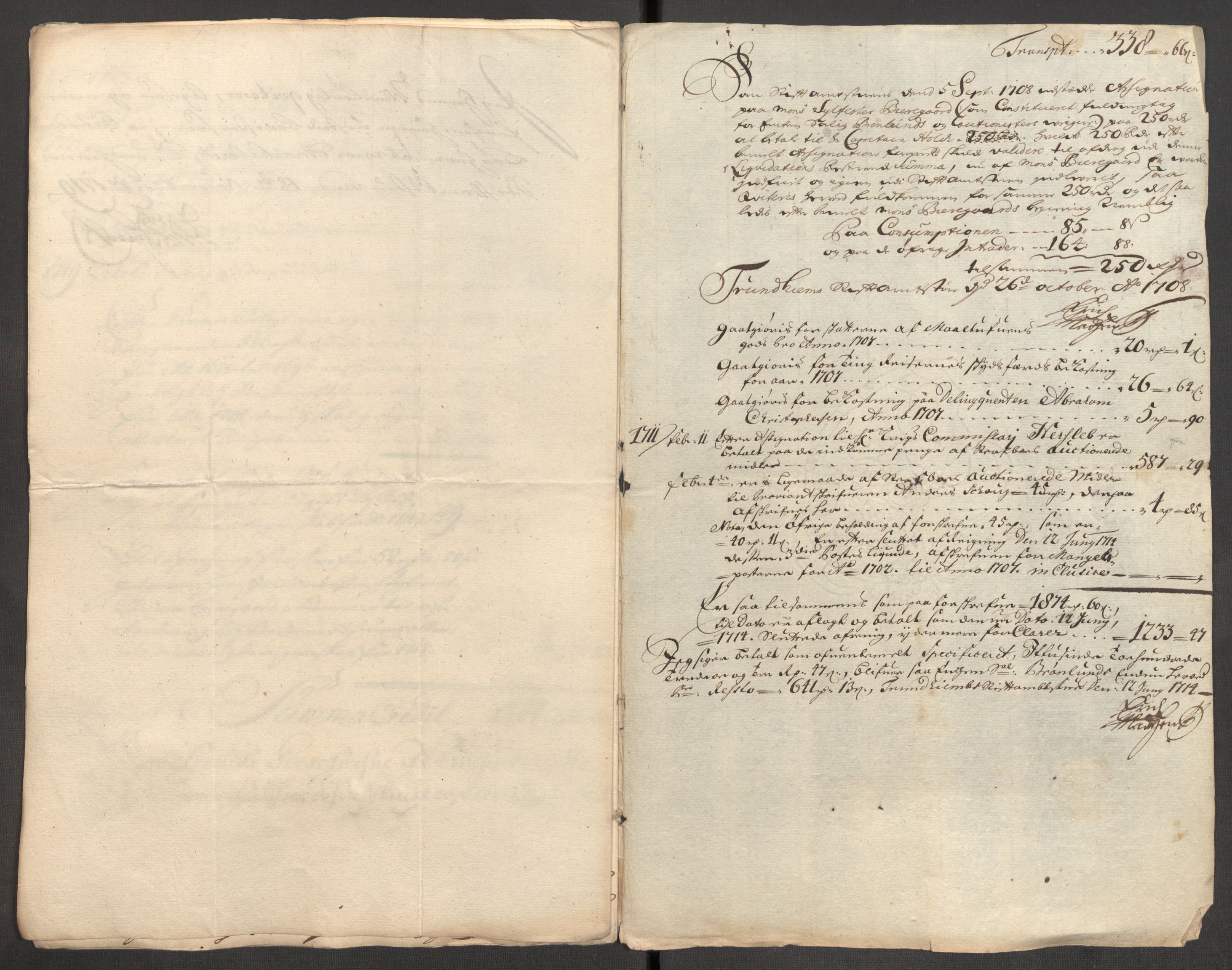 Rentekammeret inntil 1814, Reviderte regnskaper, Fogderegnskap, AV/RA-EA-4092/R57/L3857: Fogderegnskap Fosen, 1706-1707, p. 297