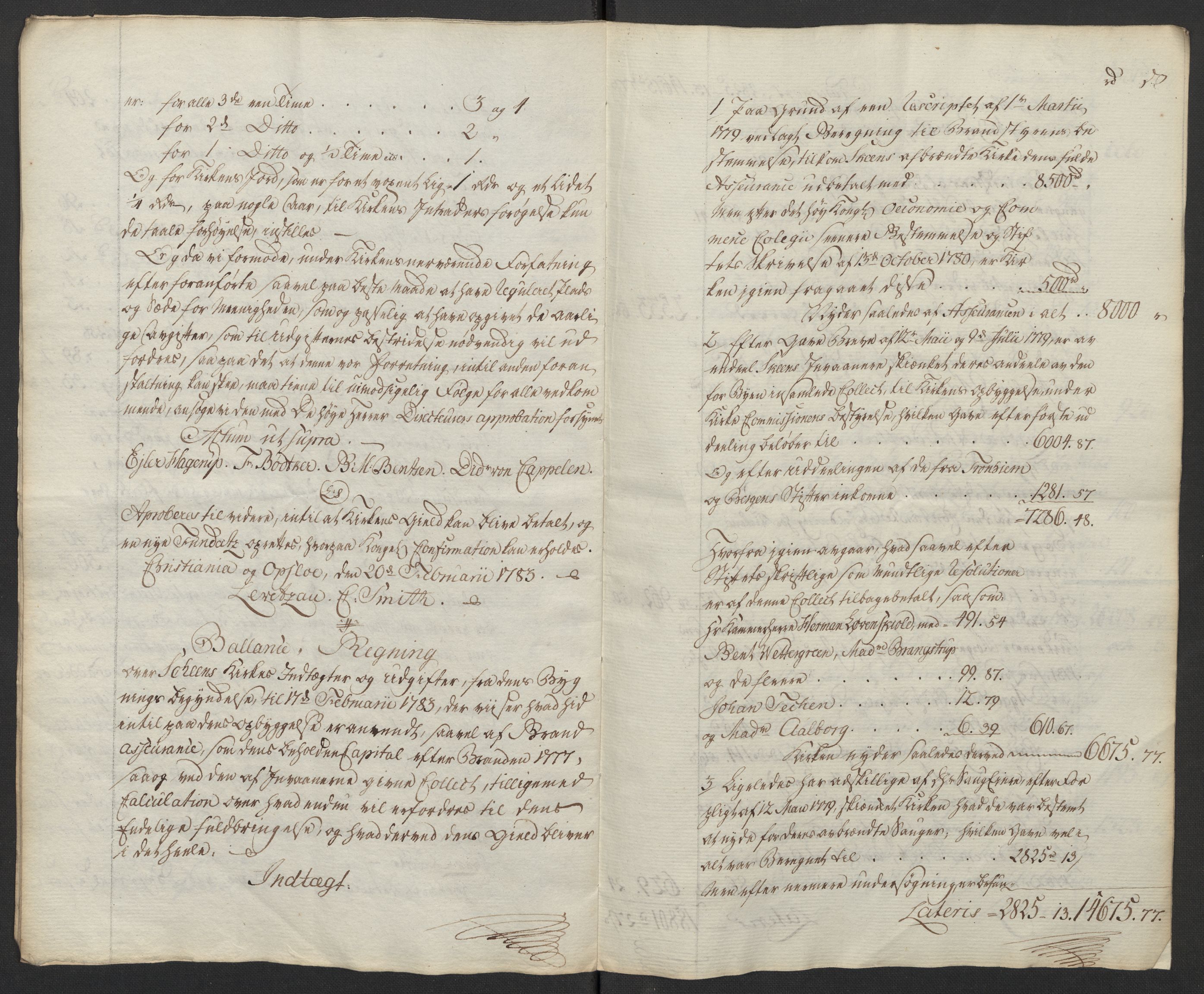 Kristiania tukthus, AV/SAO-A-10644/A/Ad/Adb/L0011: Innkomne skriv, rapporter og regnskap, 1742-1783, p. 273