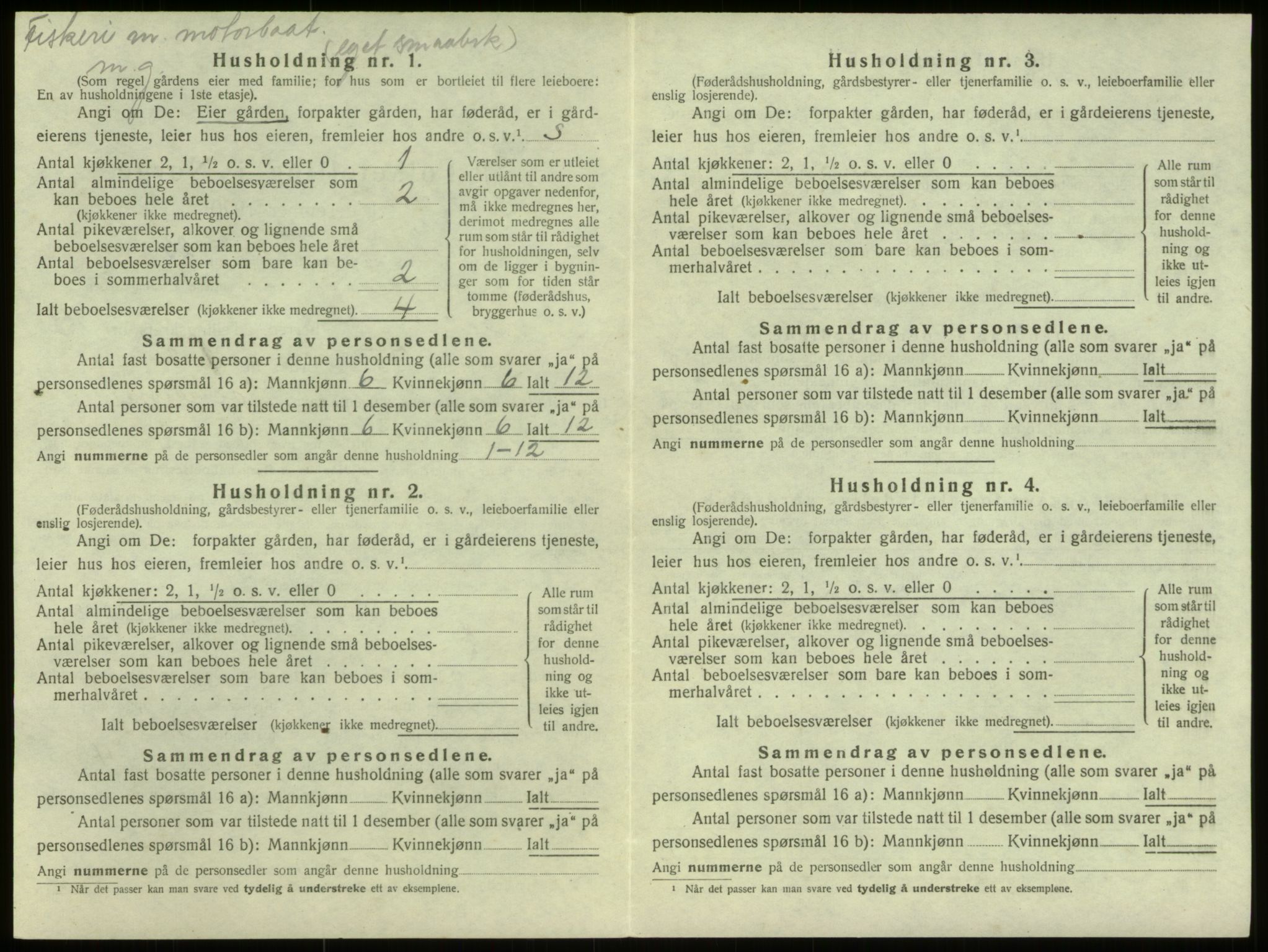 SAB, 1920 census for Selje, 1920, p. 974