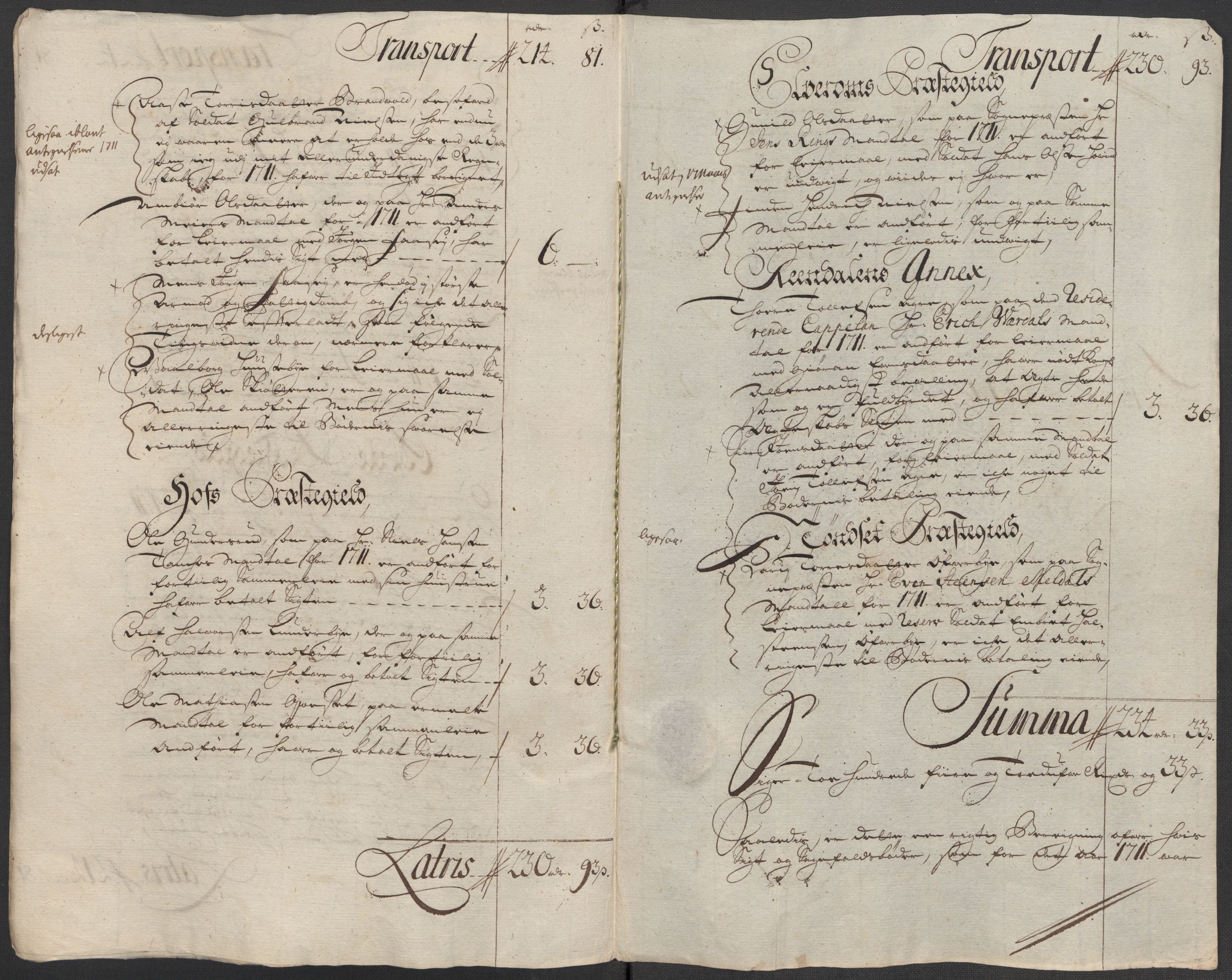 Rentekammeret inntil 1814, Reviderte regnskaper, Fogderegnskap, AV/RA-EA-4092/R13/L0849: Fogderegnskap Solør, Odal og Østerdal, 1712, p. 239