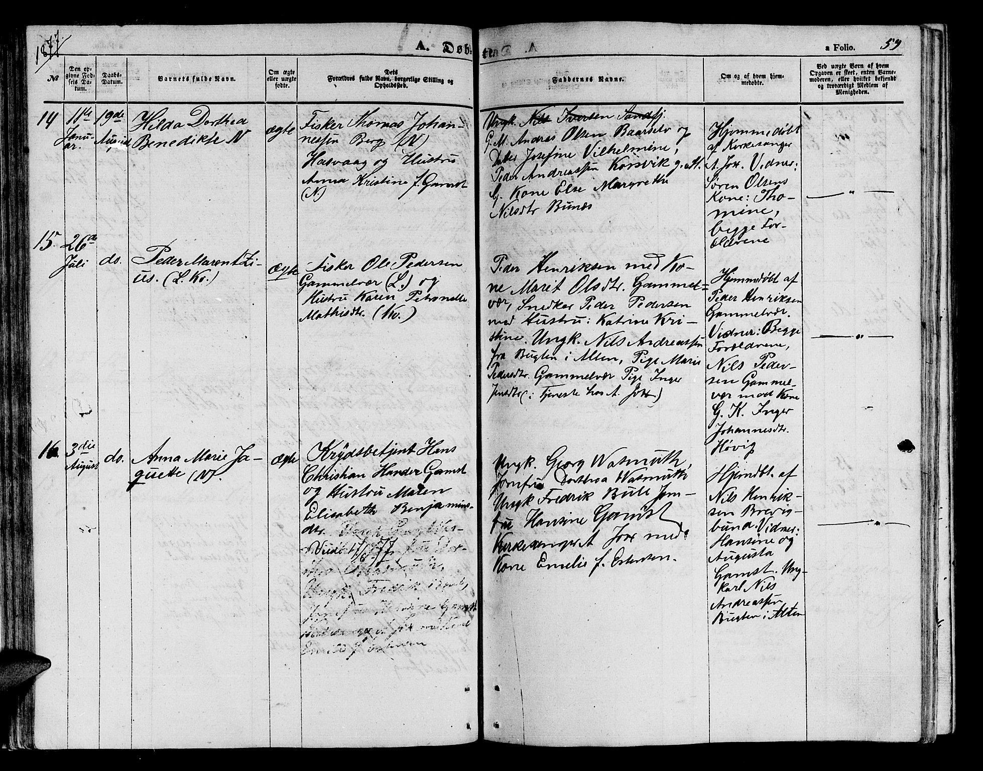 Loppa sokneprestkontor, AV/SATØ-S-1339/H/Hb/L0003klokker: Parish register (copy) no. 3, 1853-1880, p. 59