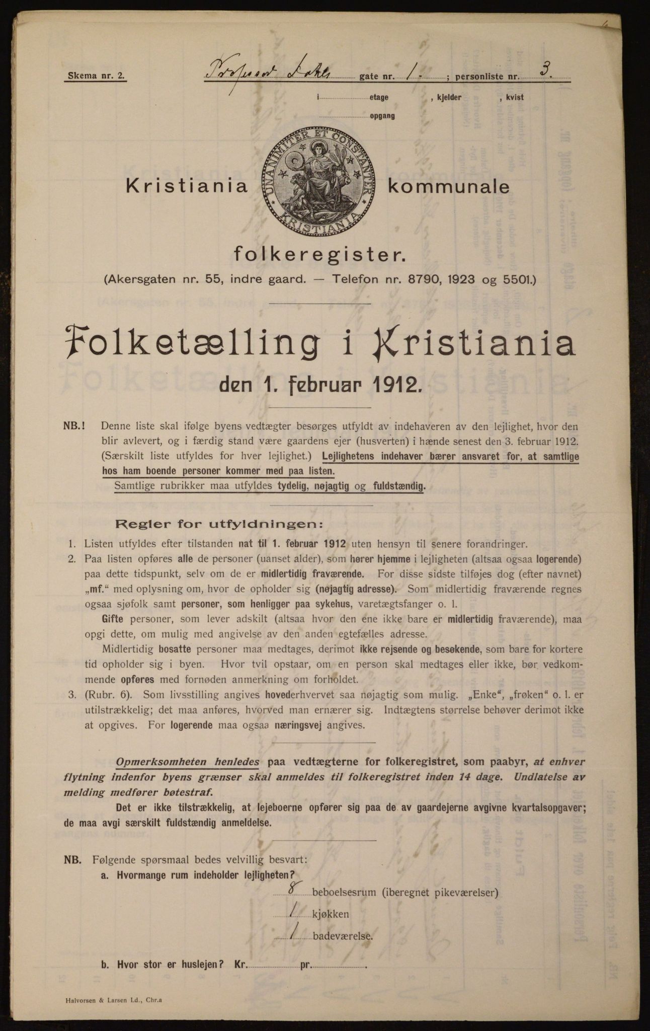 OBA, Municipal Census 1912 for Kristiania, 1912, p. 81629