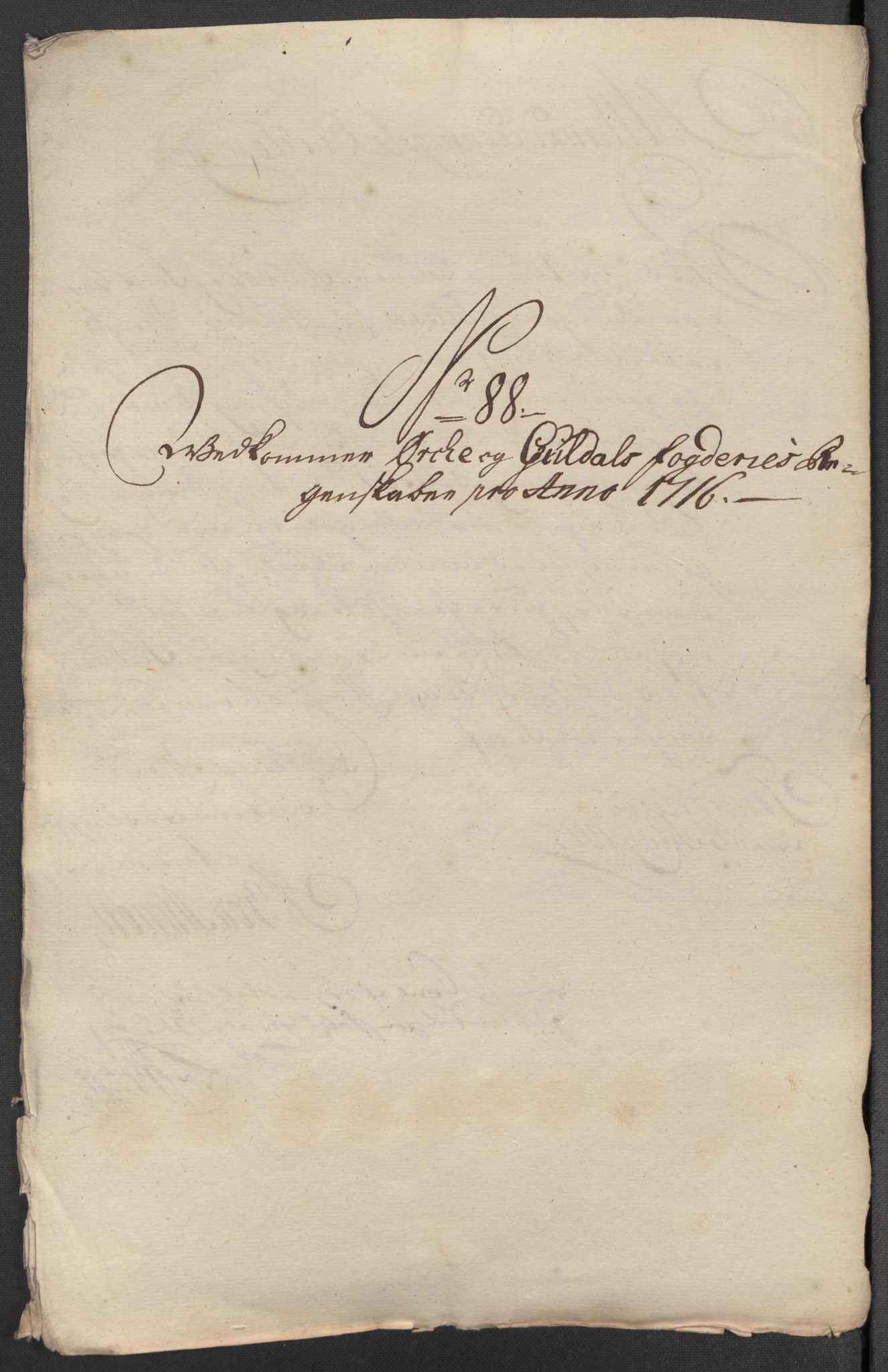 Rentekammeret inntil 1814, Reviderte regnskaper, Fogderegnskap, AV/RA-EA-4092/R60/L3968: Fogderegnskap Orkdal og Gauldal, 1716, p. 232