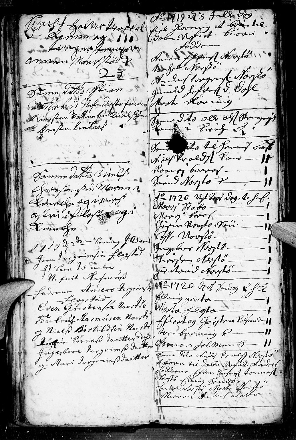 Dypvåg sokneprestkontor, AV/SAK-1111-0007/F/Fb/Fba/L0003: Parish register (copy) no. B 3, 1715-1738, p. 48