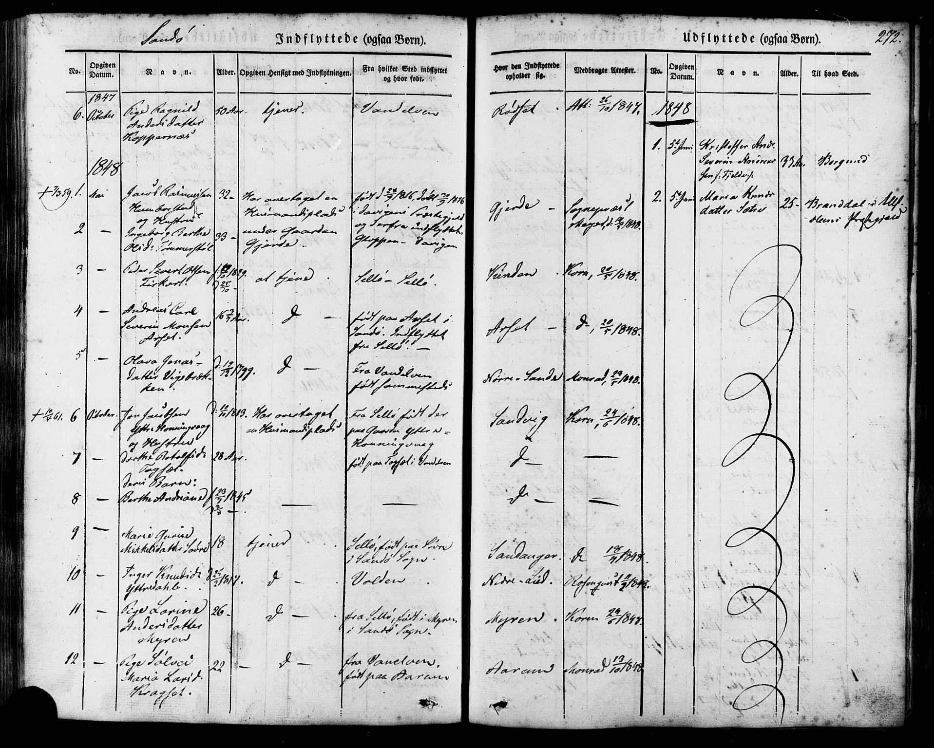 Ministerialprotokoller, klokkerbøker og fødselsregistre - Møre og Romsdal, AV/SAT-A-1454/503/L0034: Parish register (official) no. 503A02, 1841-1884, p. 272