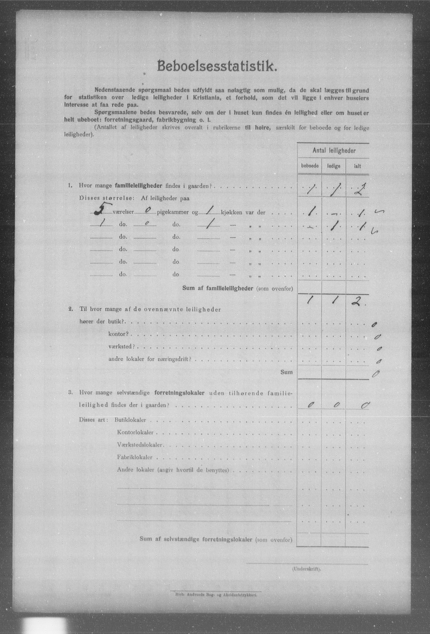 OBA, Municipal Census 1904 for Kristiania, 1904, p. 640