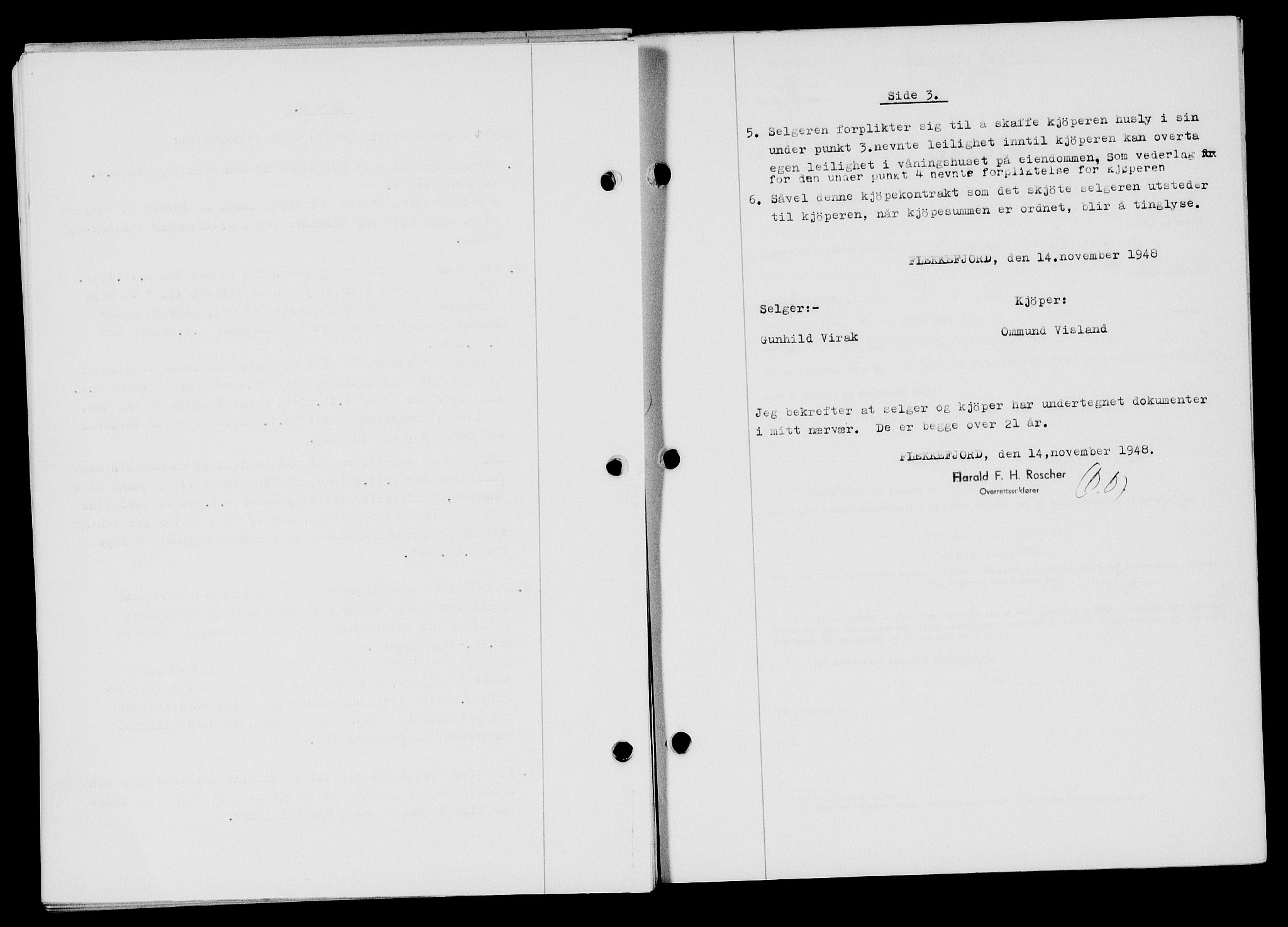 Flekkefjord sorenskriveri, AV/SAK-1221-0001/G/Gb/Gba/L0064: Mortgage book no. A-12, 1948-1949, Diary no: : 925/1948