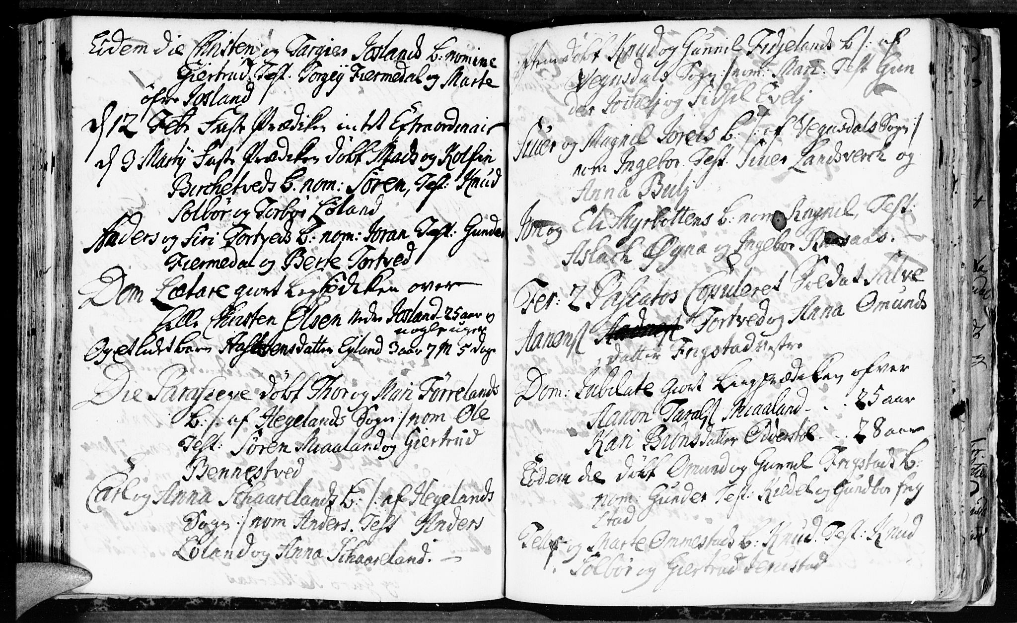 Evje sokneprestkontor, AV/SAK-1111-0008/F/Fa/Fac/L0001: Parish register (official) no. A 1, 1705-1764, p. 213-214