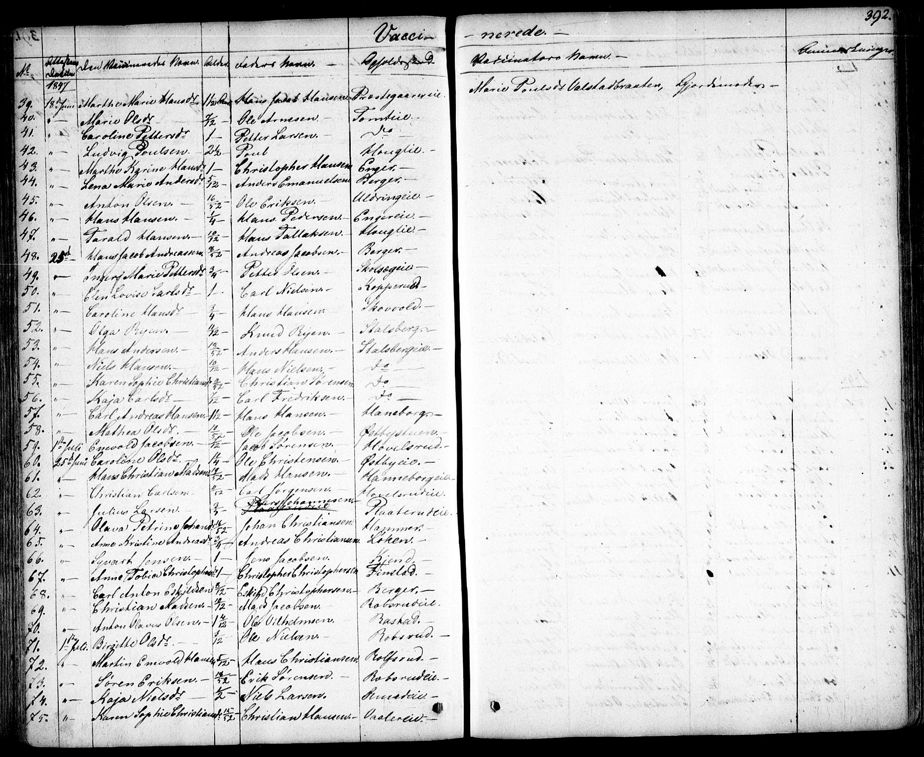 Skedsmo prestekontor Kirkebøker, AV/SAO-A-10033a/F/Fa/L0009: Parish register (official) no. I 9, 1830-1853, p. 392