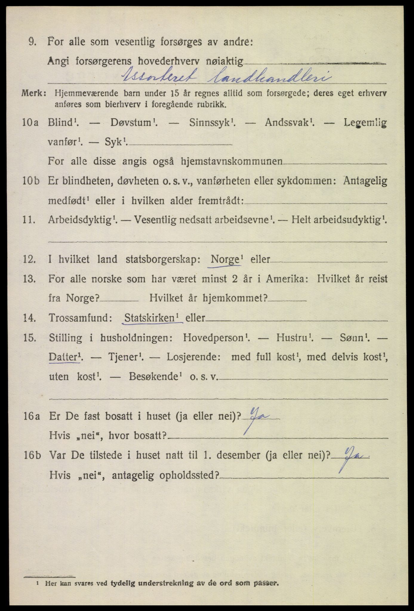 SAH, 1920 census for Åsnes, 1920, p. 11735