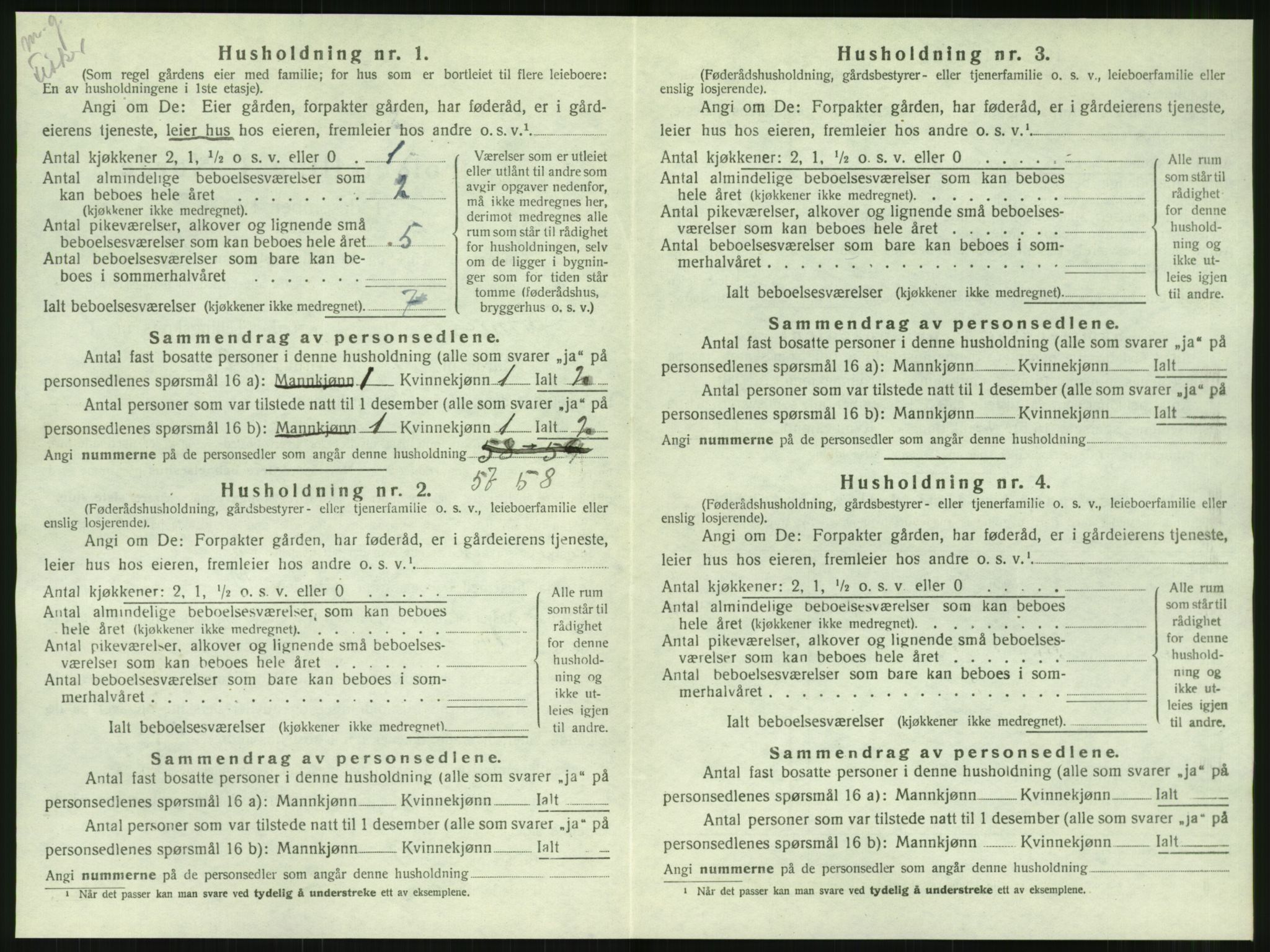 SAT, 1920 census for Dønnes, 1920, p. 561