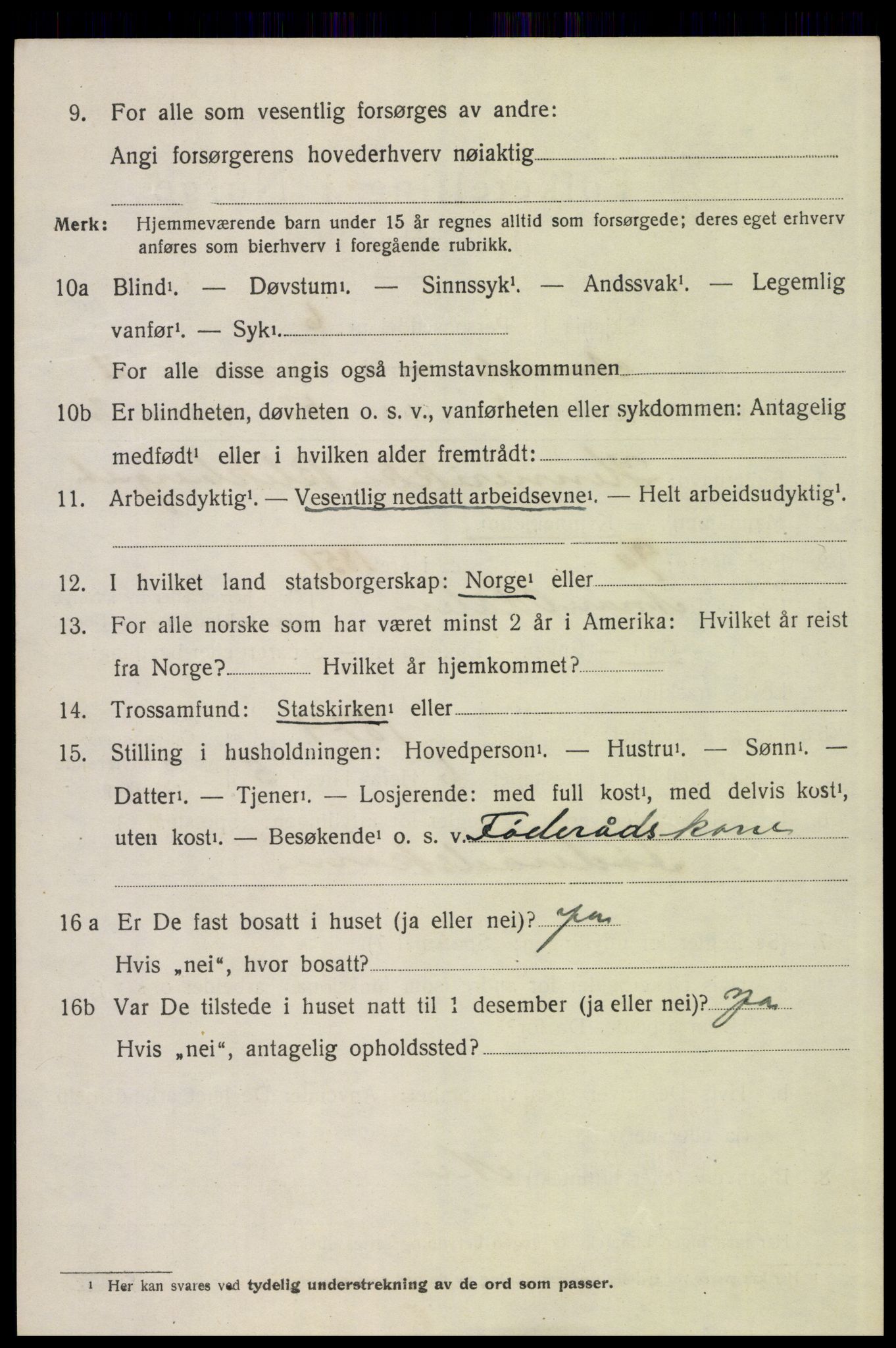 SAH, 1920 census for Åmot, 1920, p. 9422