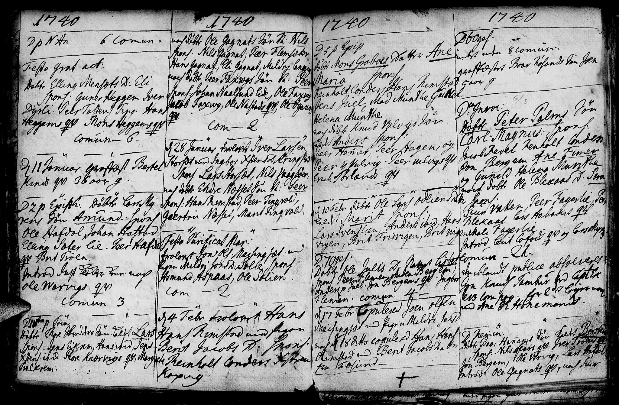 Ministerialprotokoller, klokkerbøker og fødselsregistre - Møre og Romsdal, SAT/A-1454/586/L0978: Parish register (official) no. 586A04, 1732-1751