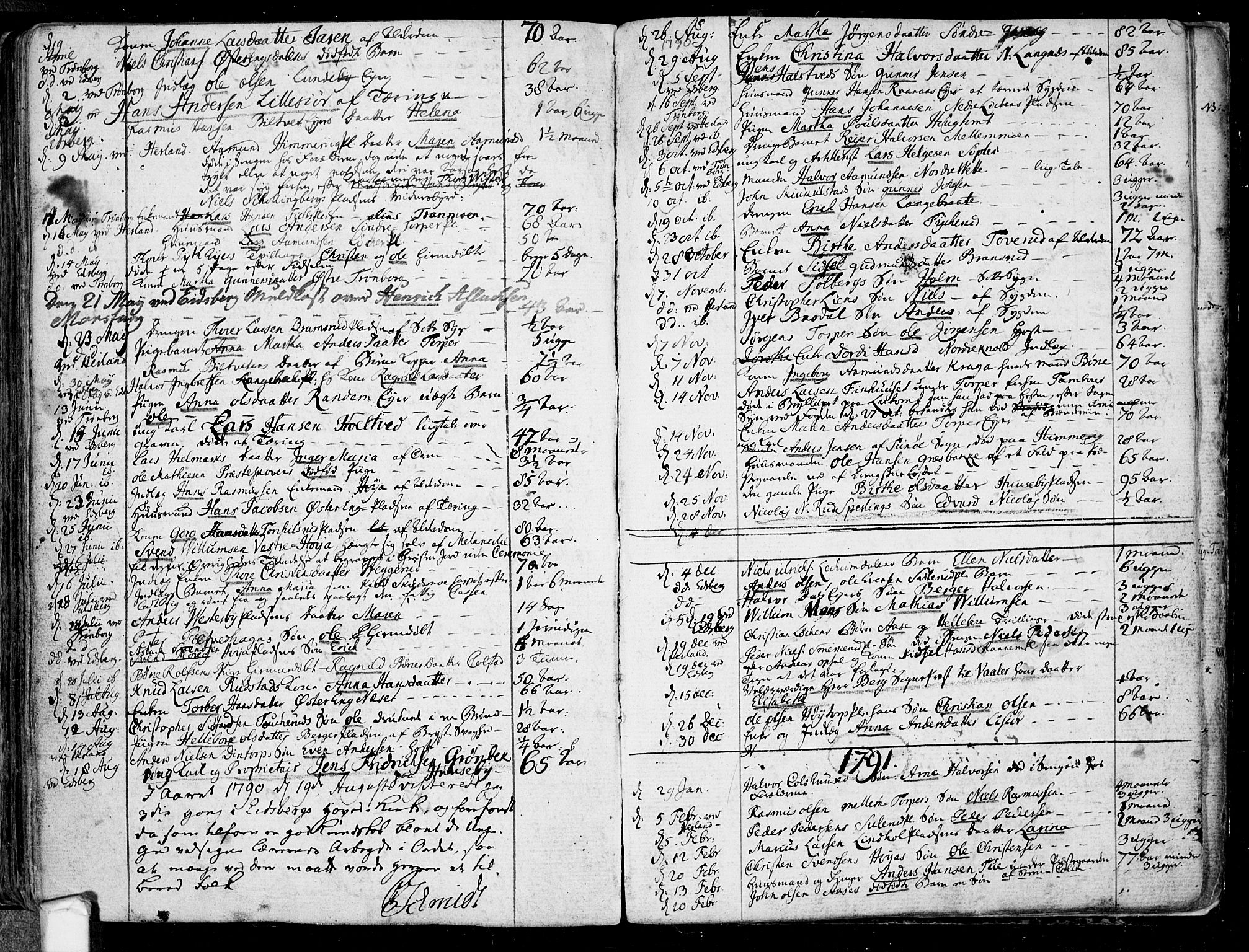 Eidsberg prestekontor Kirkebøker, SAO/A-10905/F/Fa/L0005: Parish register (official) no. I 5, 1786-1807, p. 160
