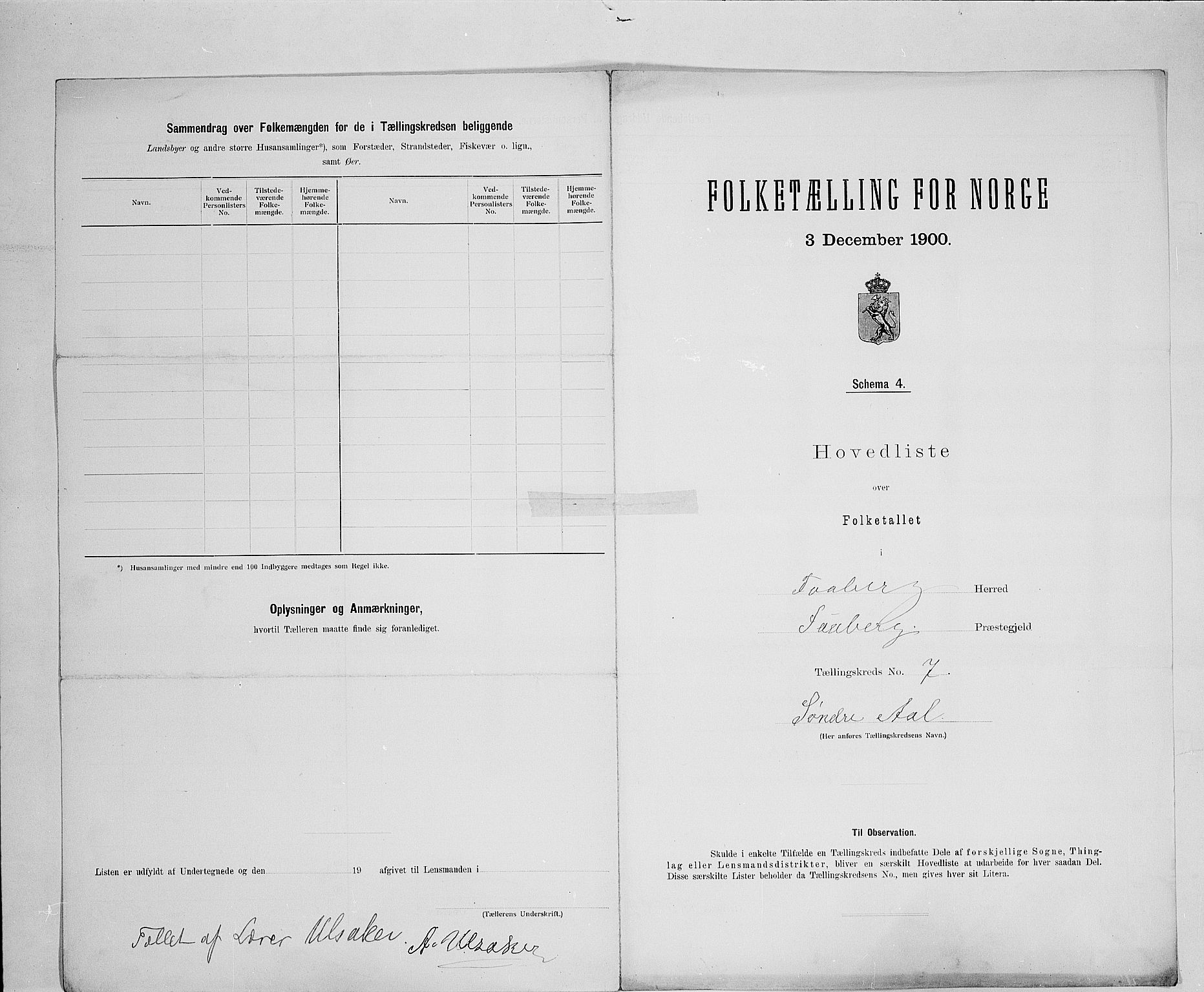 SAH, 1900 census for Fåberg, 1900, p. 44