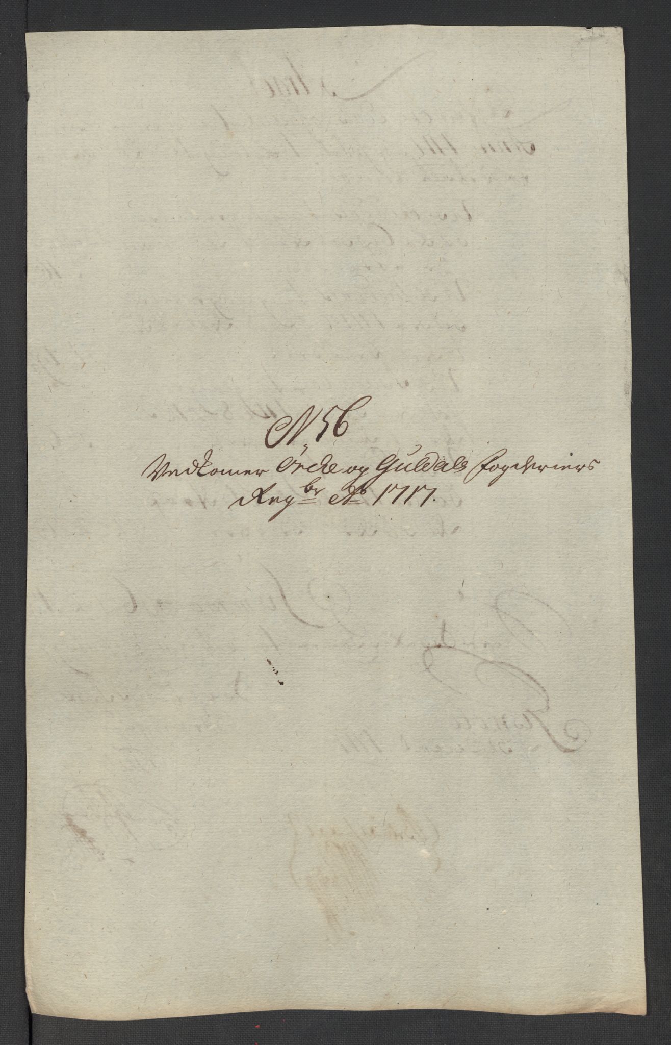 Rentekammeret inntil 1814, Reviderte regnskaper, Fogderegnskap, AV/RA-EA-4092/R60/L3969: Fogderegnskap Orkdal og Gauldal, 1717, p. 446