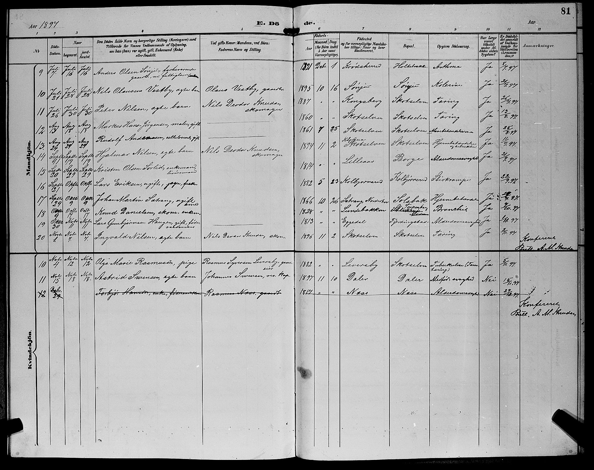 Eiker kirkebøker, AV/SAKO-A-4/G/Gb/L0004: Parish register (copy) no. II 4, 1894-1900, p. 81