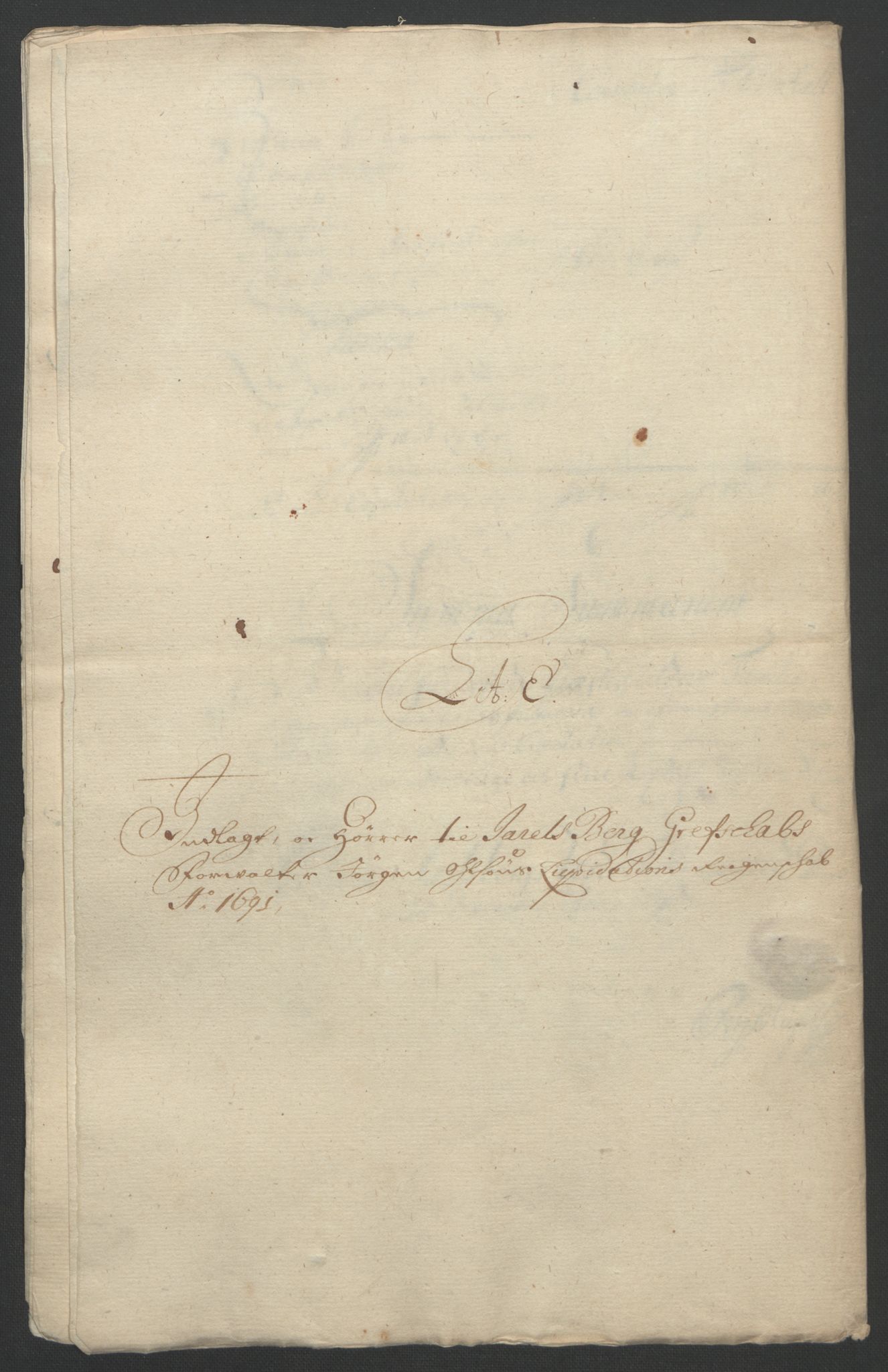 Rentekammeret inntil 1814, Reviderte regnskaper, Fogderegnskap, AV/RA-EA-4092/R32/L1864: Fogderegnskap Jarlsberg grevskap, 1691, p. 117