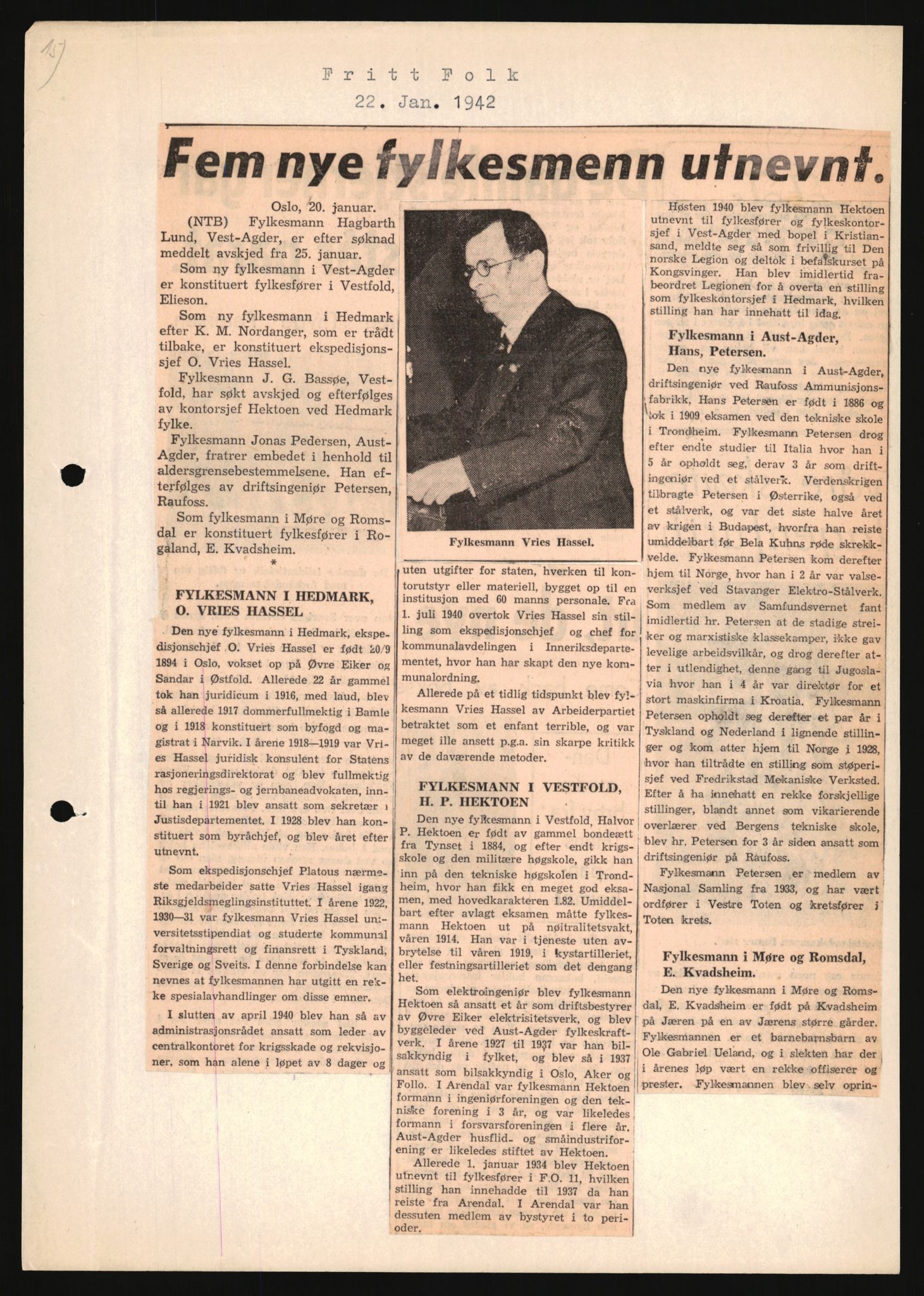 Forsvarets Overkommando. 2 kontor. Arkiv 11.4. Spredte tyske arkivsaker, AV/RA-RAFA-7031/D/Dar/Darb/L0013: Reichskommissariat - Hauptabteilung Vervaltung, 1917-1942, p. 1450