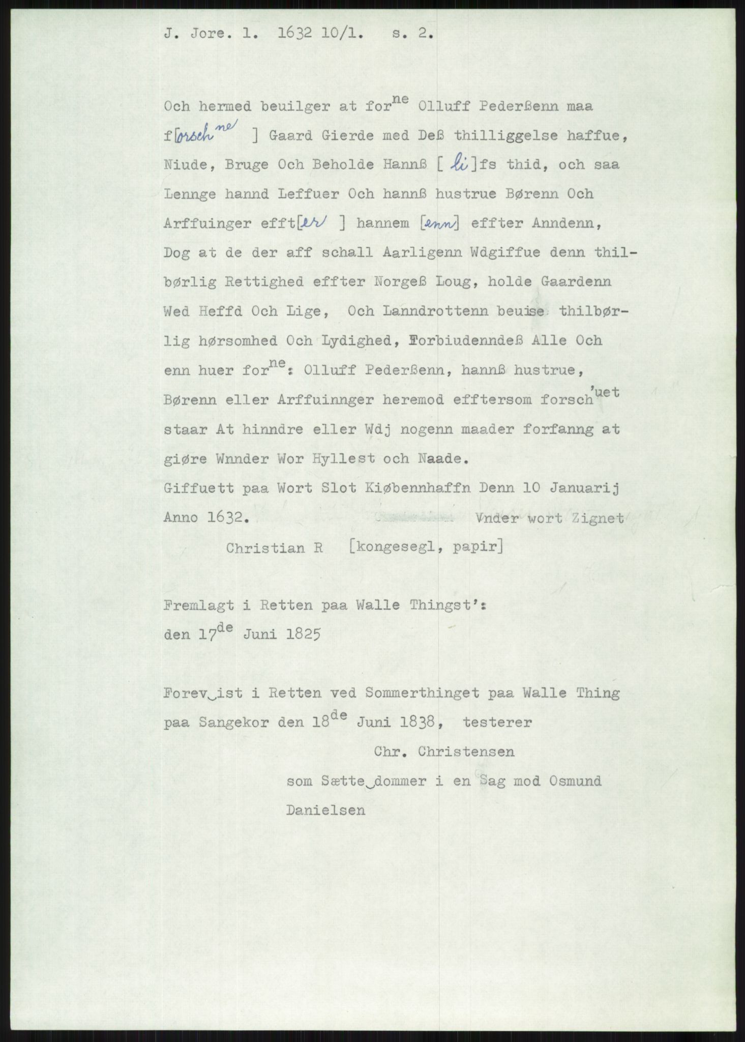 Samlinger til kildeutgivelse, Diplomavskriftsamlingen, AV/RA-EA-4053/H/Ha, p. 3386