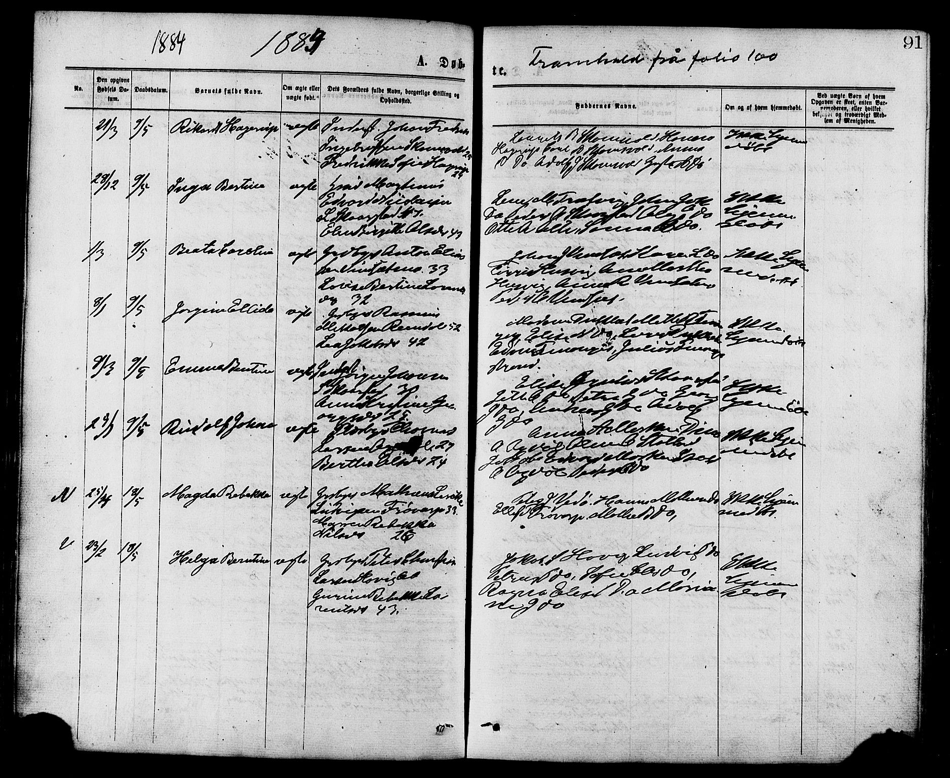 Ministerialprotokoller, klokkerbøker og fødselsregistre - Nord-Trøndelag, SAT/A-1458/773/L0616: Parish register (official) no. 773A07, 1870-1887, p. 91