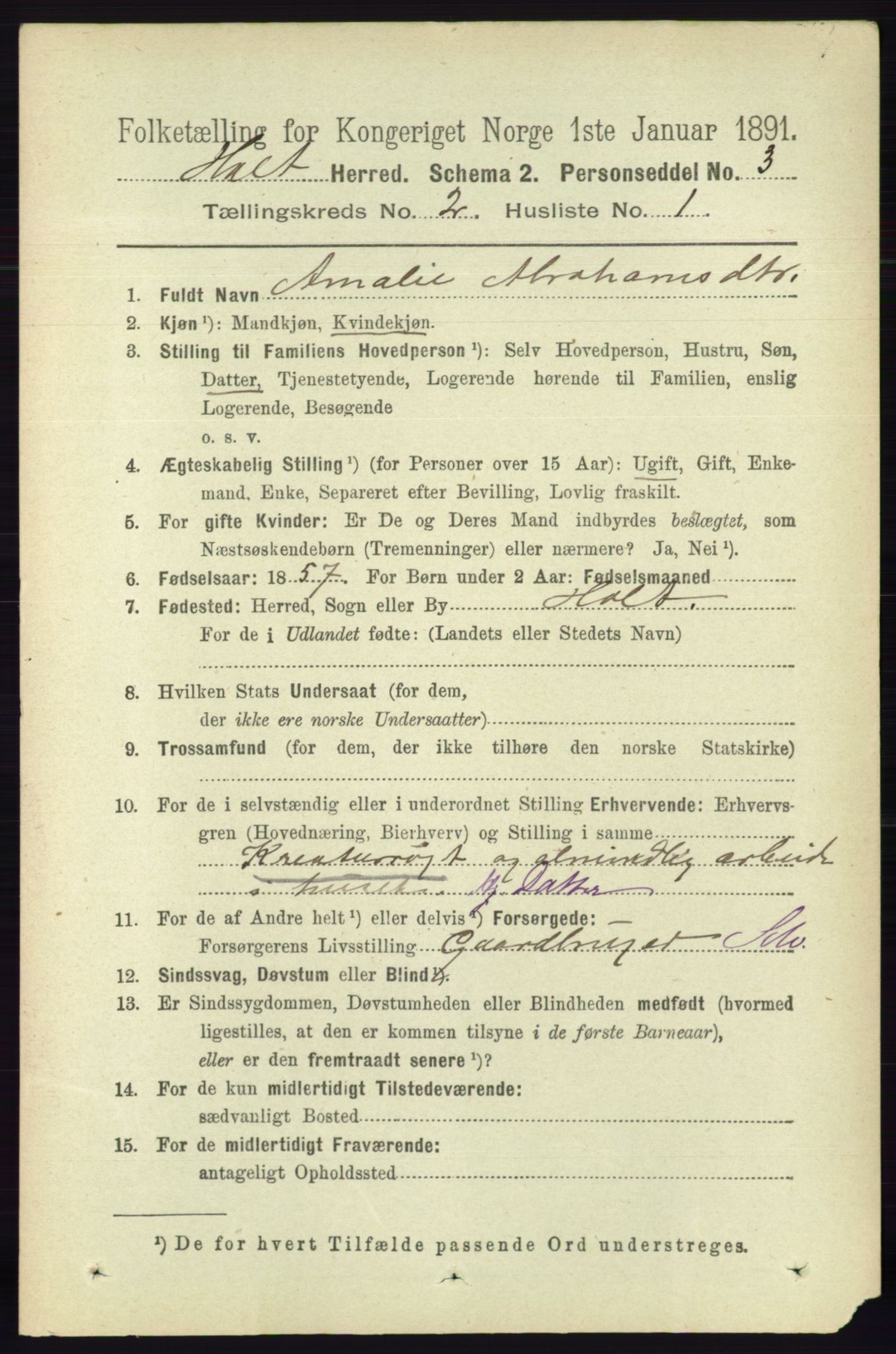 RA, 1891 census for 0914 Holt, 1891, p. 670