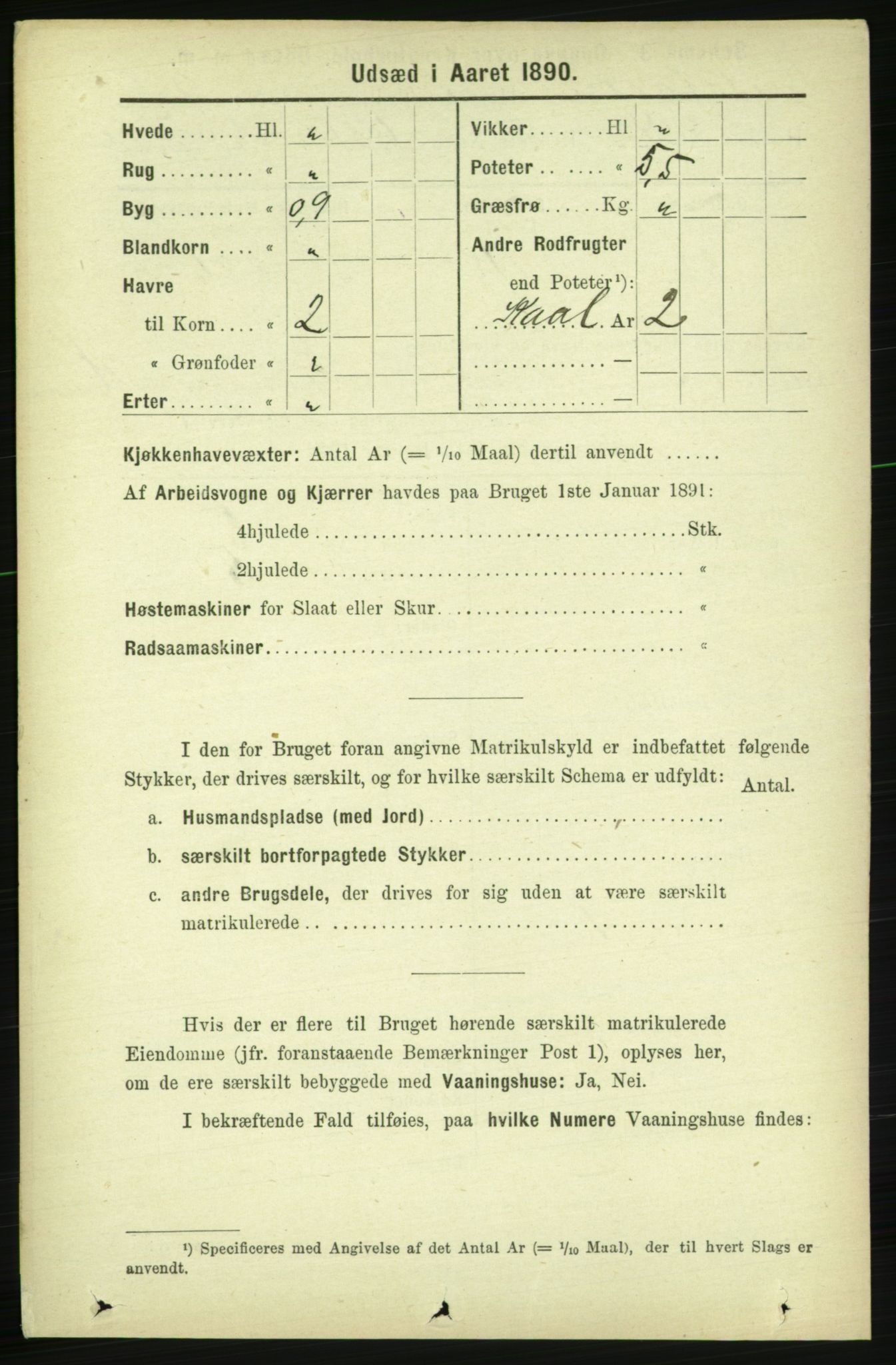 RA, 1891 census for 1727 Beitstad, 1891, p. 6180