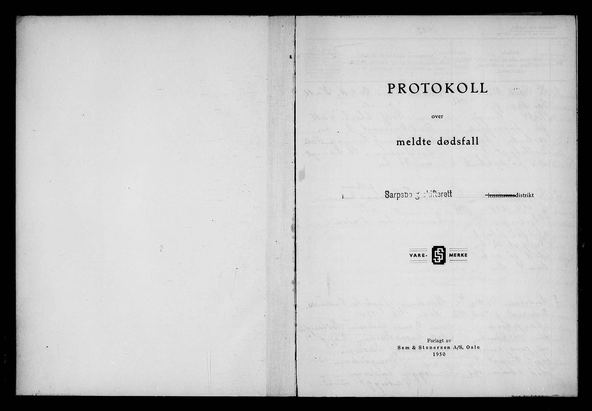 Sarpsborg sorenskriveri, AV/SAO-A-10471/H/Ha/Haa/L0001: Dødsfallsprotokoll, 1952-1955