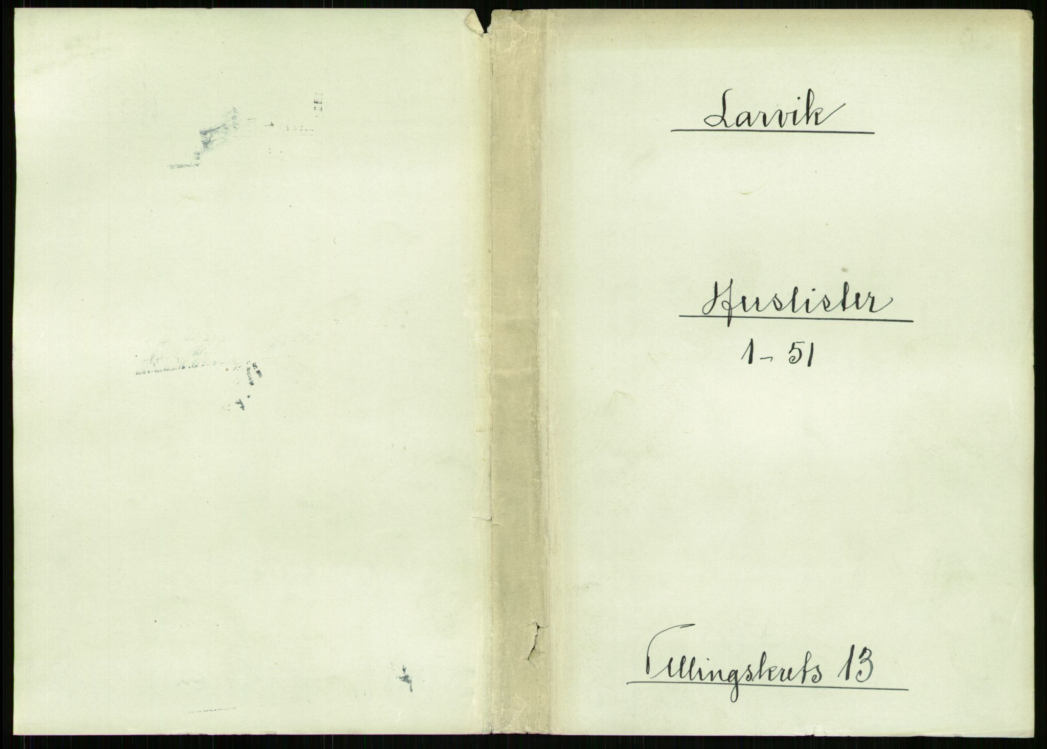 RA, 1891 census for 0707 Larvik, 1891, p. 1507