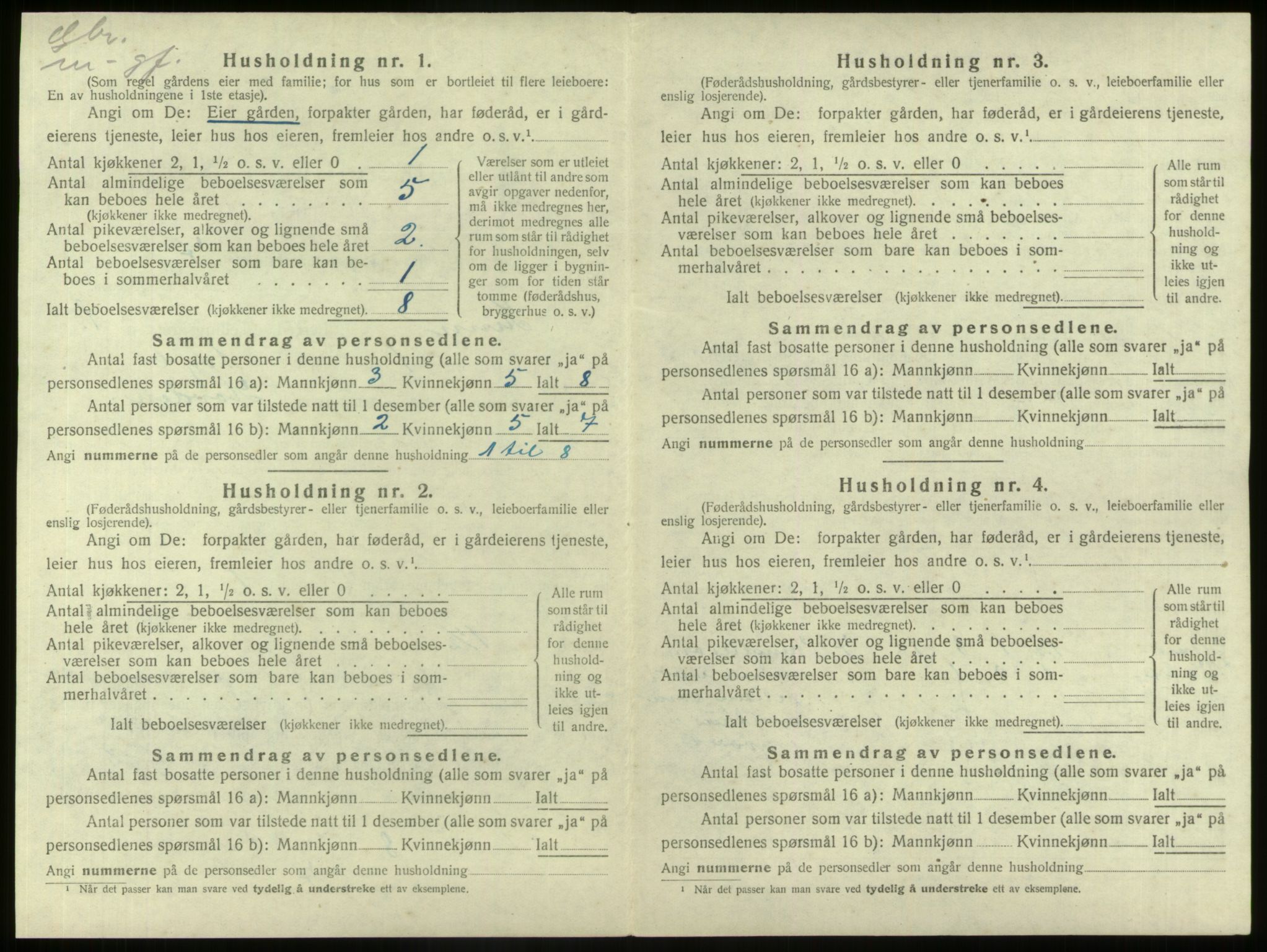 SAB, 1920 census for Kinn, 1920, p. 127