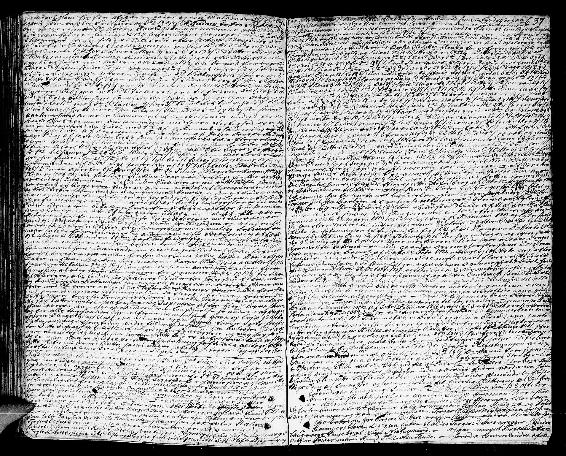 Ringerike og Hallingdal sorenskriveri, SAKO/A-81/H/Ha/L0016: Skifteprotokoll, 1752-1756, p. 636b-637a