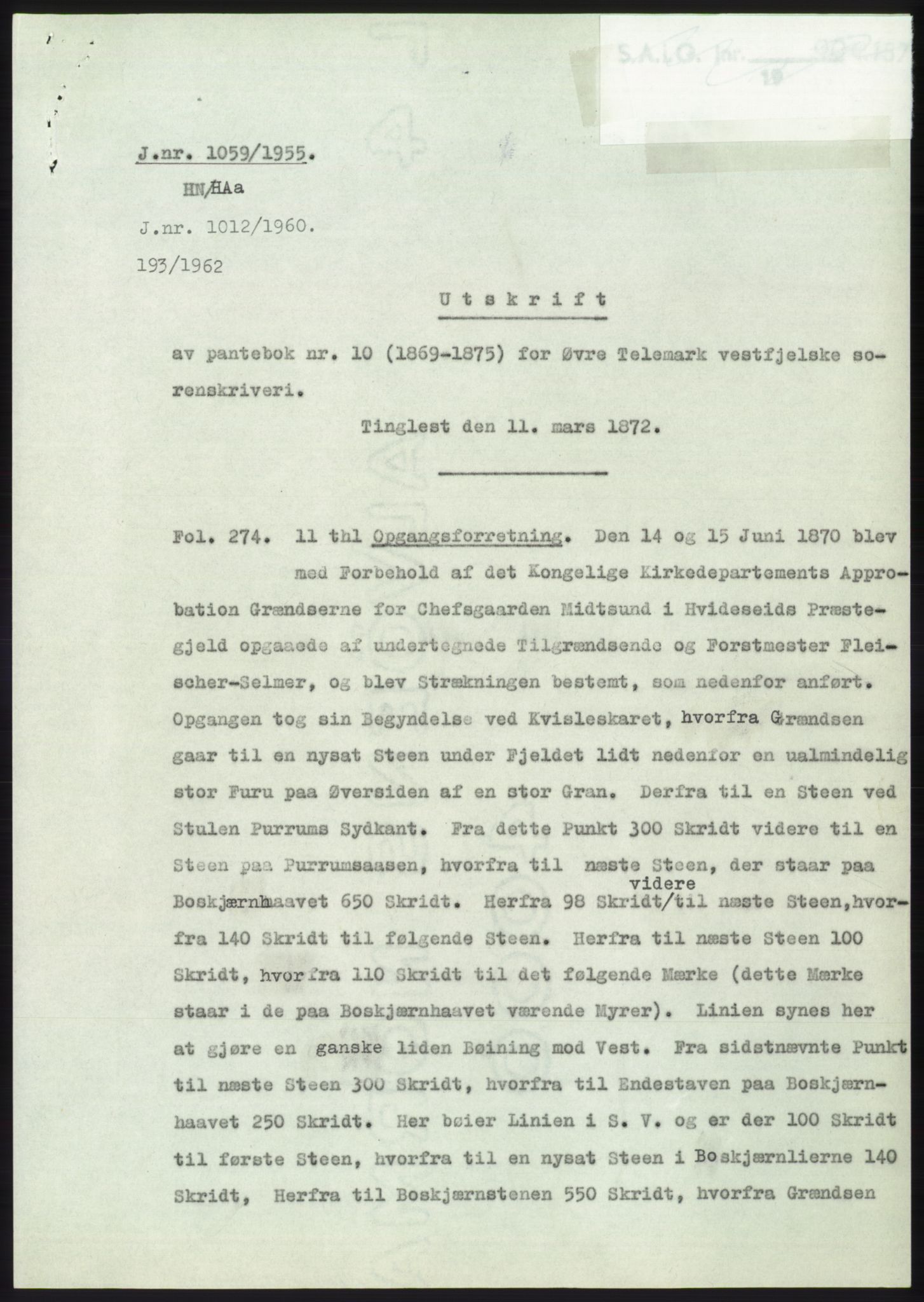 Statsarkivet i Kongsberg, SAKO/A-0001, 1955, p. 311