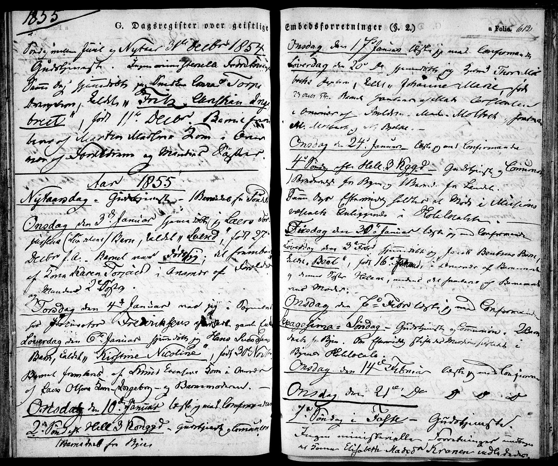 Risør sokneprestkontor, AV/SAK-1111-0035/F/Fa/L0003: Parish register (official) no. A 3, 1838-1864, p. 612