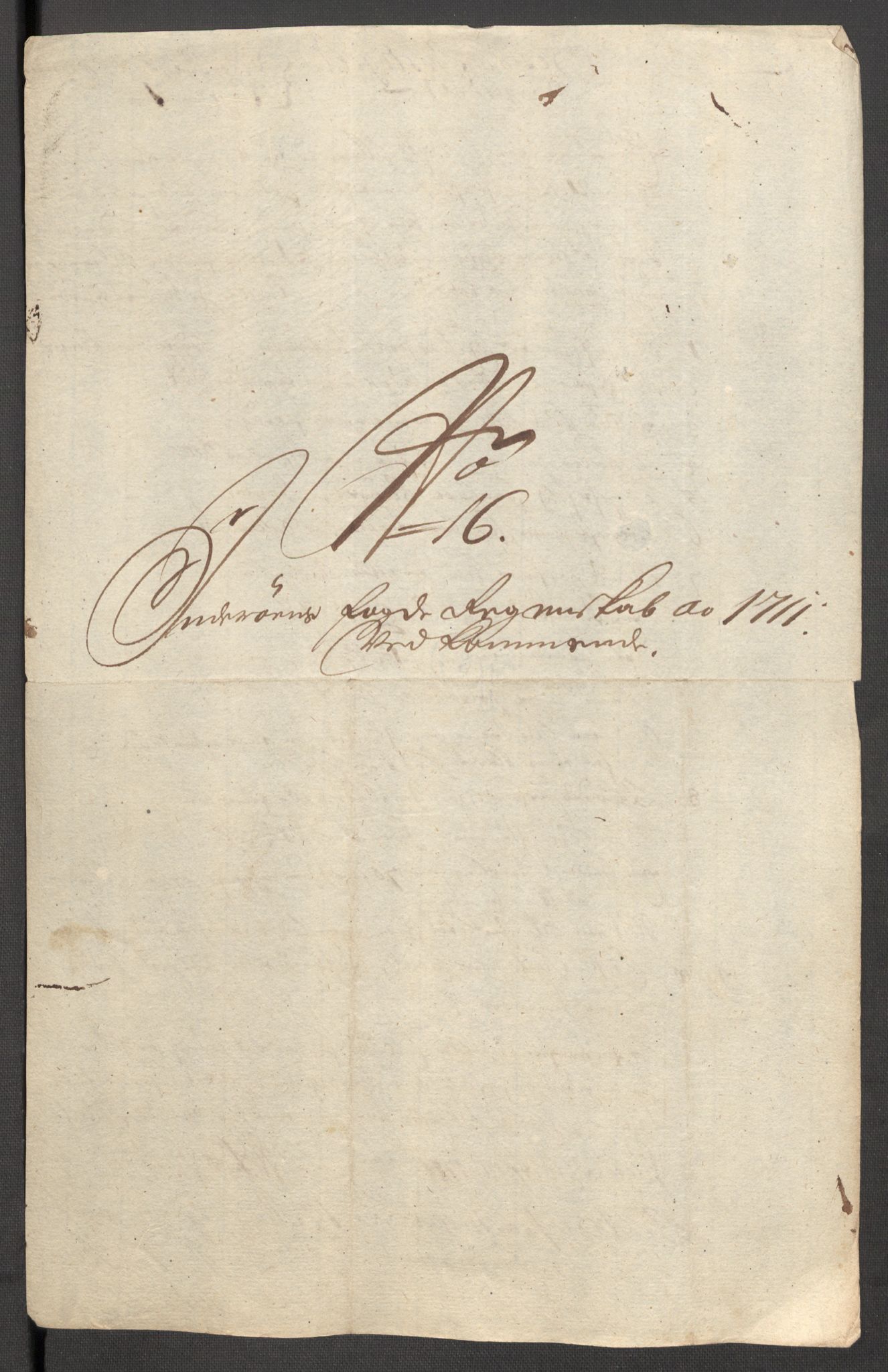 Rentekammeret inntil 1814, Reviderte regnskaper, Fogderegnskap, RA/EA-4092/R63/L4319: Fogderegnskap Inderøy, 1711, p. 273