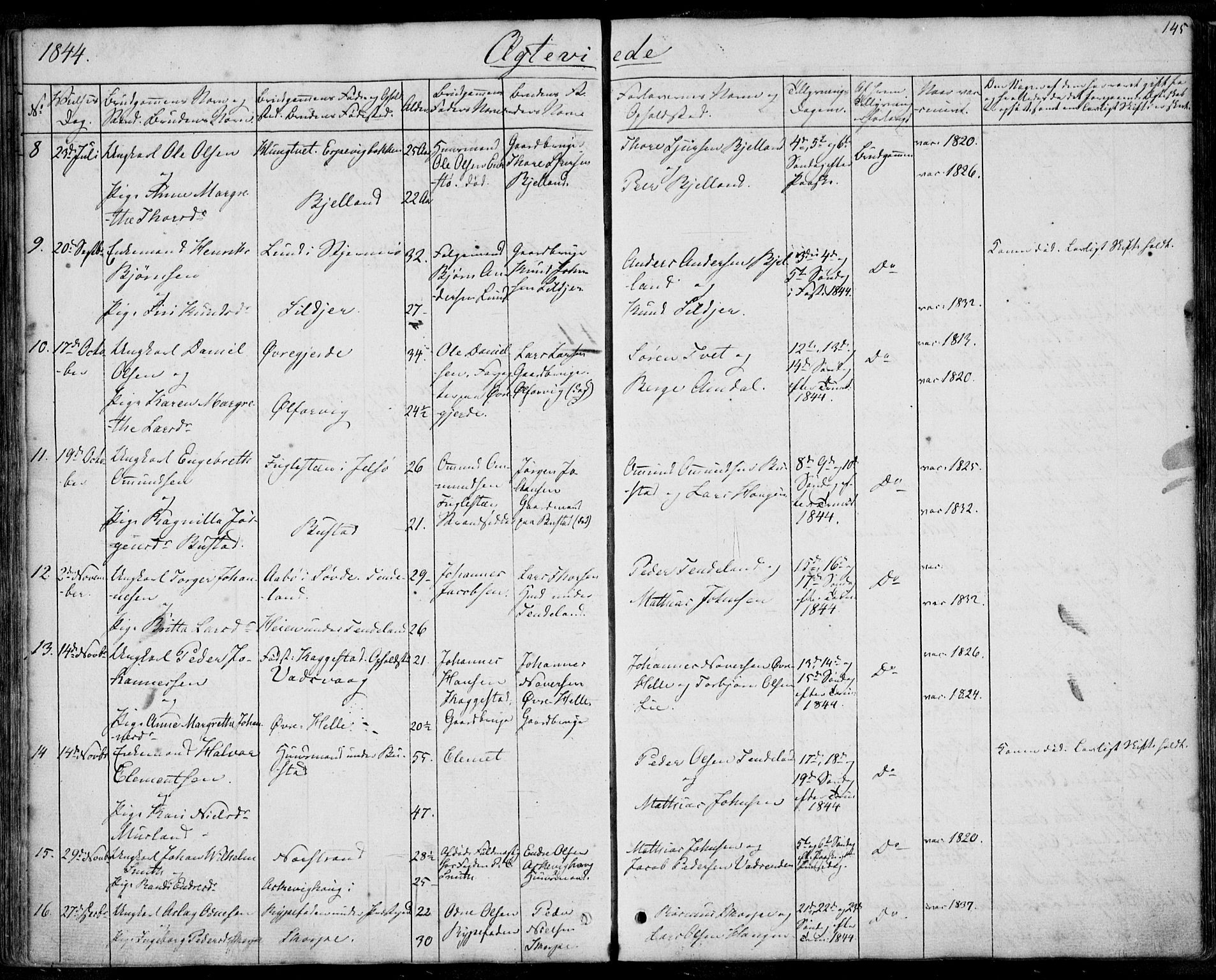 Nedstrand sokneprestkontor, AV/SAST-A-101841/01/IV: Parish register (official) no. A 8, 1839-1860, p. 145