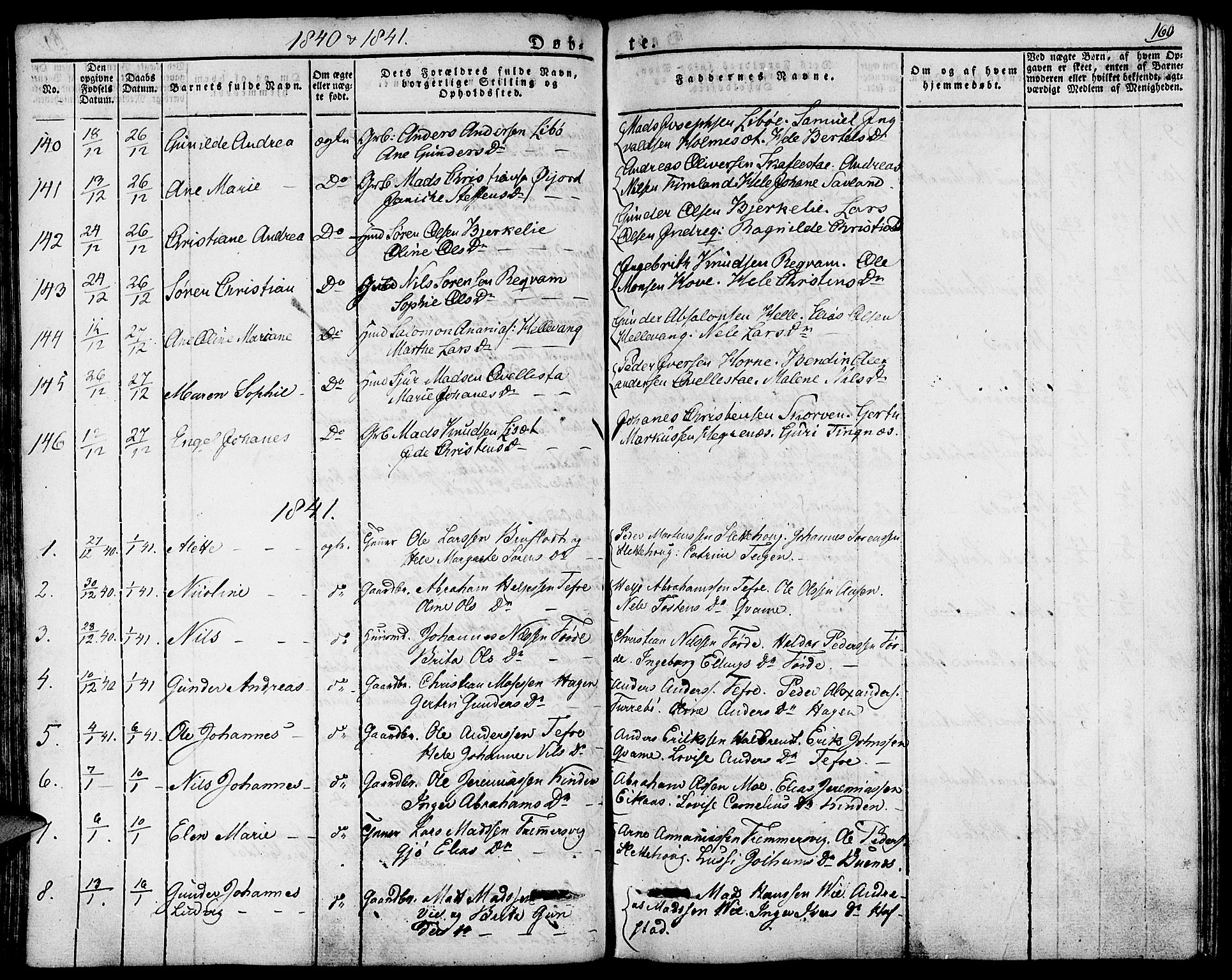 Førde sokneprestembete, SAB/A-79901/H/Haa/Haaa/L0006: Parish register (official) no. A 6, 1821-1842, p. 160
