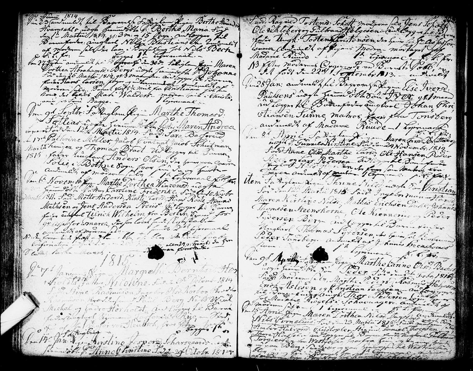 Kongsberg kirkebøker, AV/SAKO-A-22/F/Fa/L0007: Parish register (official) no. I 7, 1795-1816, p. 208