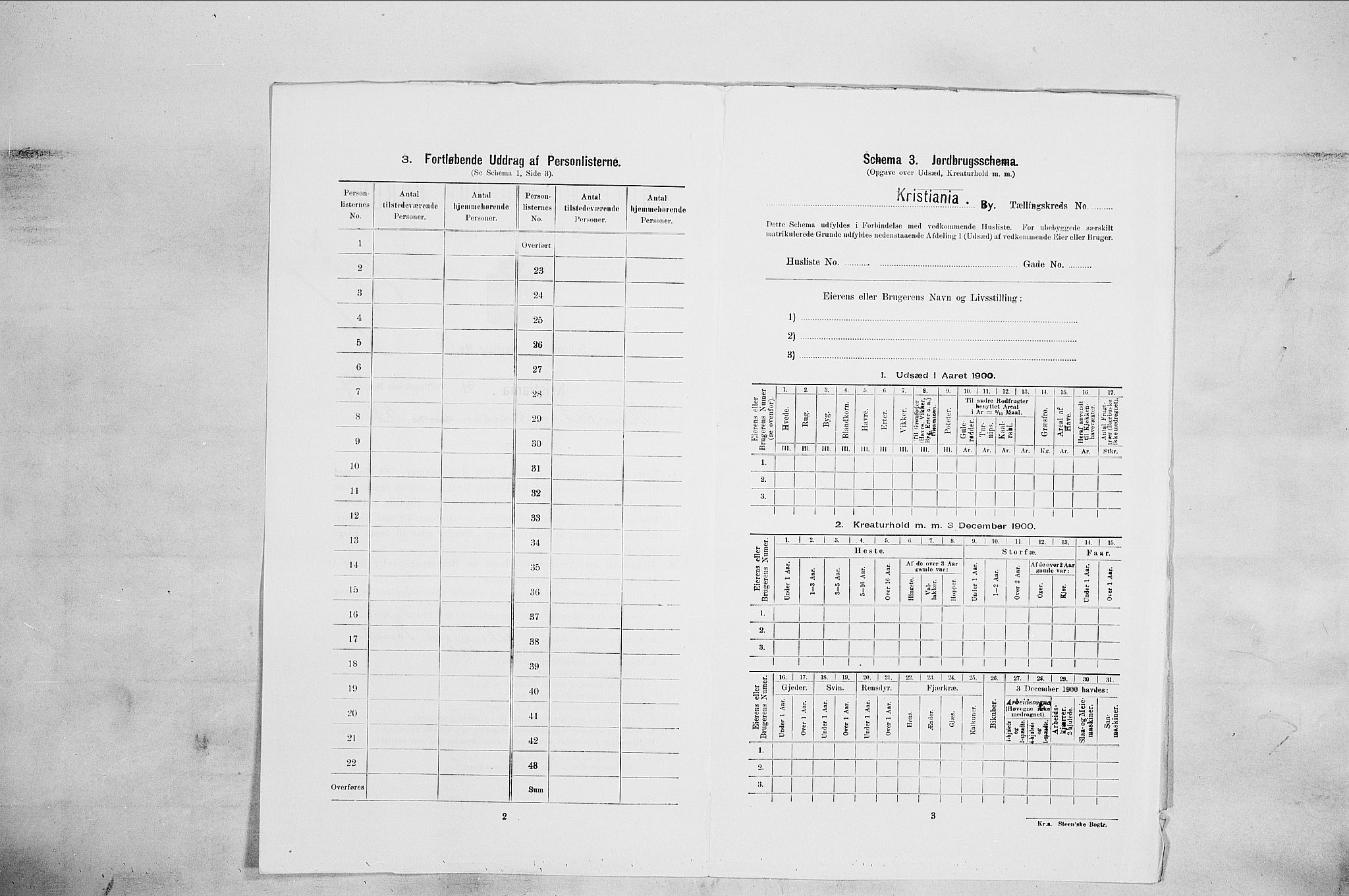 SAO, 1900 census for Kristiania, 1900, p. 61323