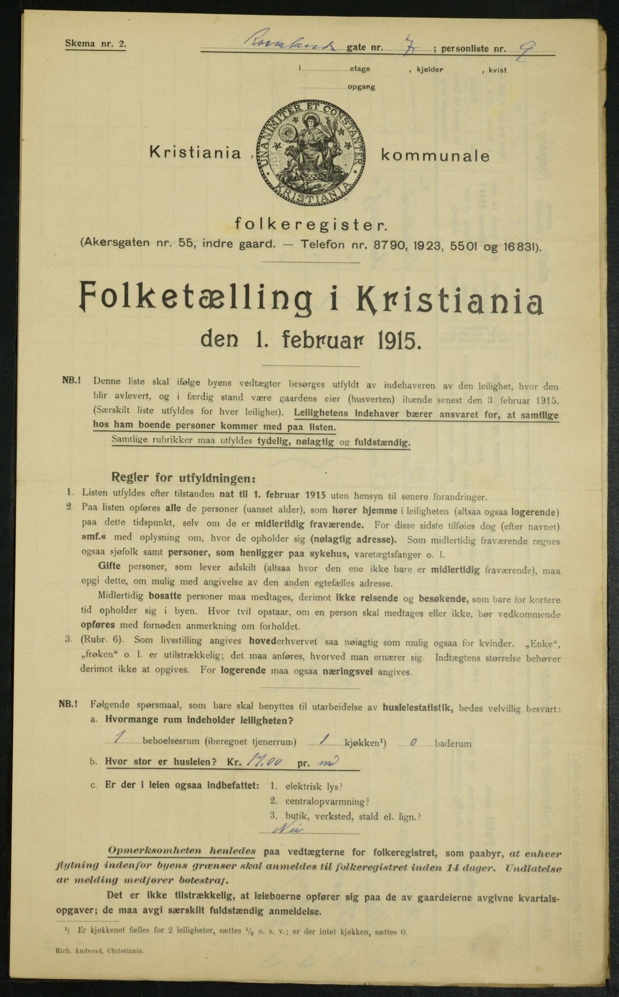 OBA, Municipal Census 1915 for Kristiania, 1915, p. 83723