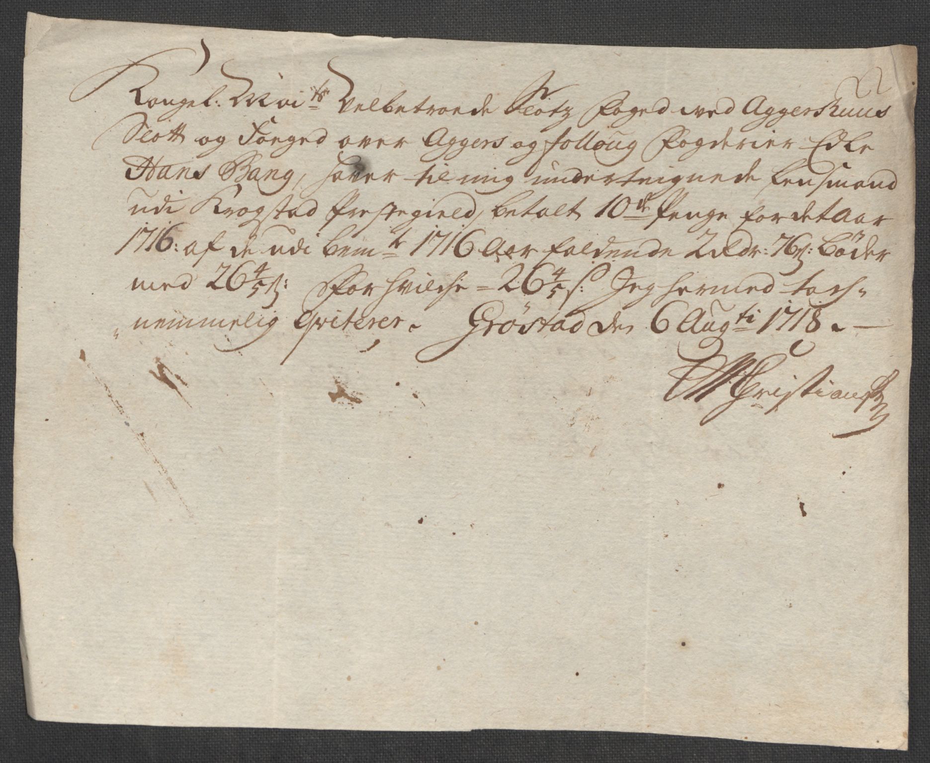 Rentekammeret inntil 1814, Reviderte regnskaper, Fogderegnskap, AV/RA-EA-4092/R10/L0454: Fogderegnskap Aker og Follo, 1716, p. 560