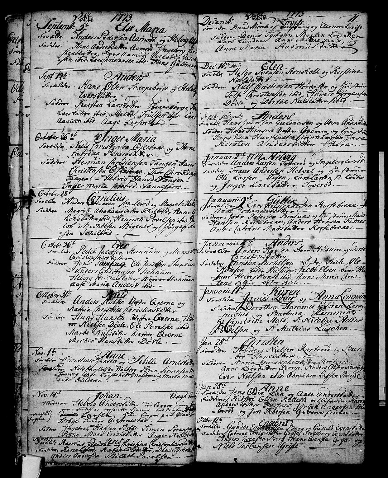 Stokke kirkebøker, AV/SAKO-A-320/F/Fa/L0003: Parish register (official) no. I 3, 1771-1803, p. 11
