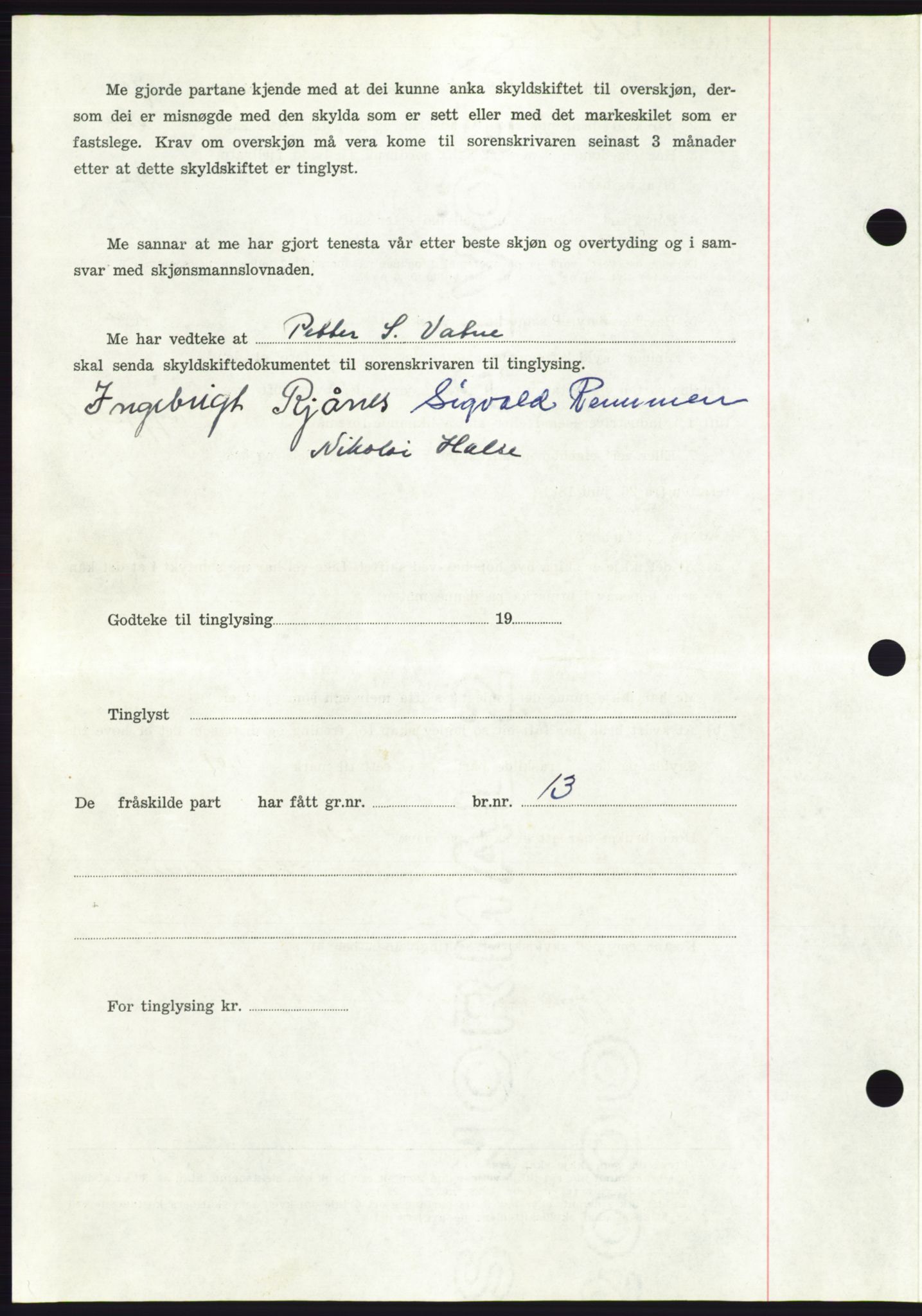 Søre Sunnmøre sorenskriveri, AV/SAT-A-4122/1/2/2C/L0110: Mortgage book no. 36A, 1958-1958, Diary no: : 2078/1958