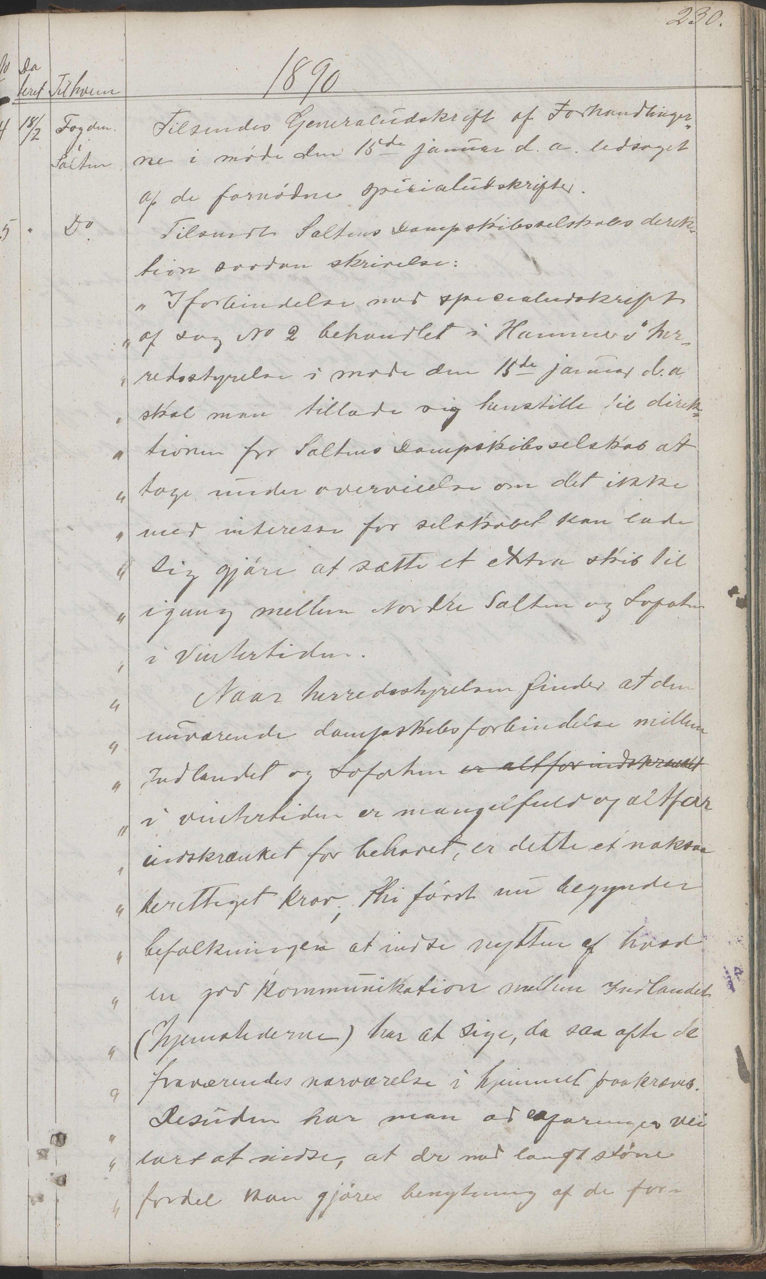 Hamarøy kommune. Formannskapet, AIN/K-18490.150/210/L0001: Protokoll, 1838-1900, p. 230