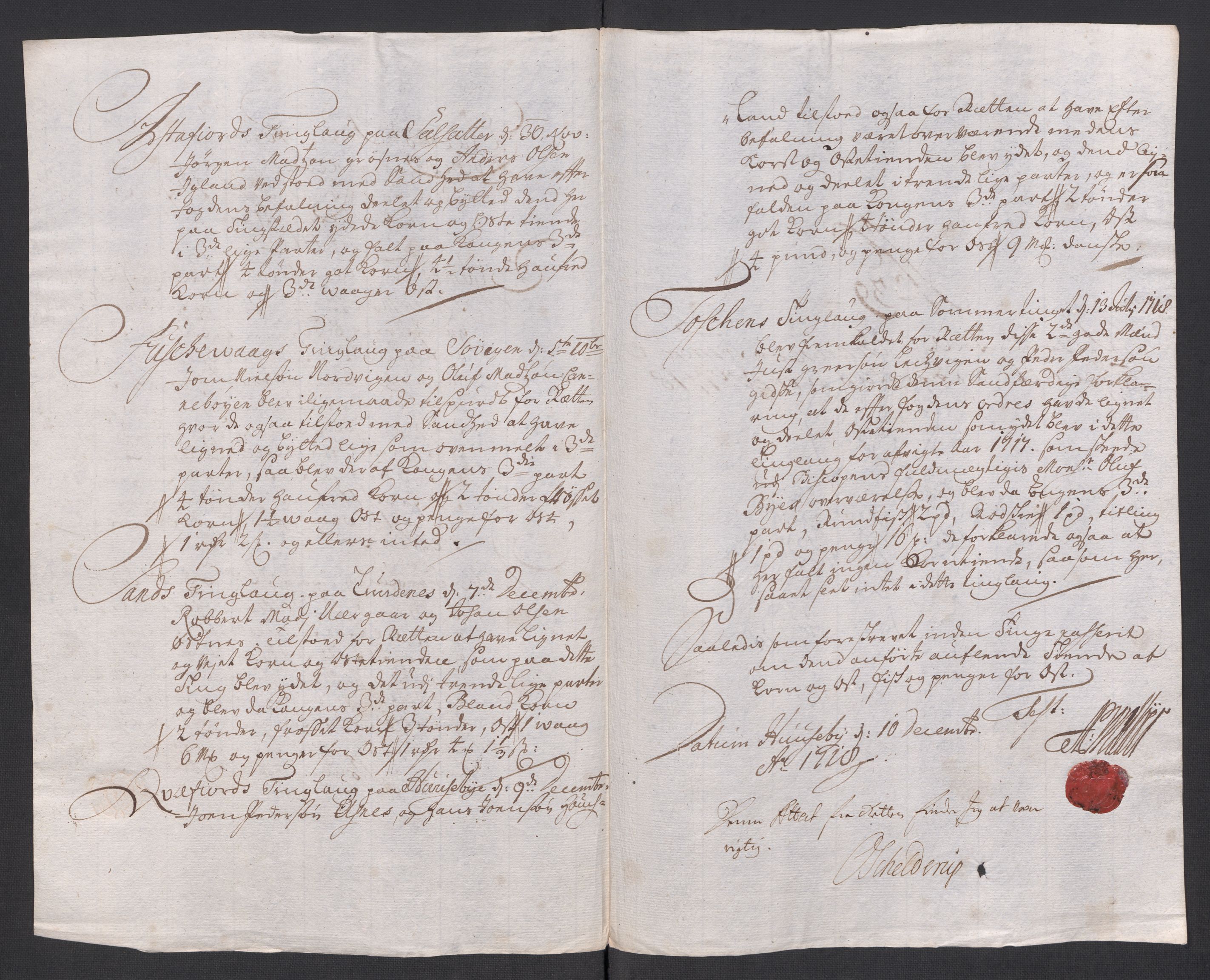 Rentekammeret inntil 1814, Reviderte regnskaper, Fogderegnskap, AV/RA-EA-4092/R68/L4764: Fogderegnskap Senja og Troms, 1718, p. 259