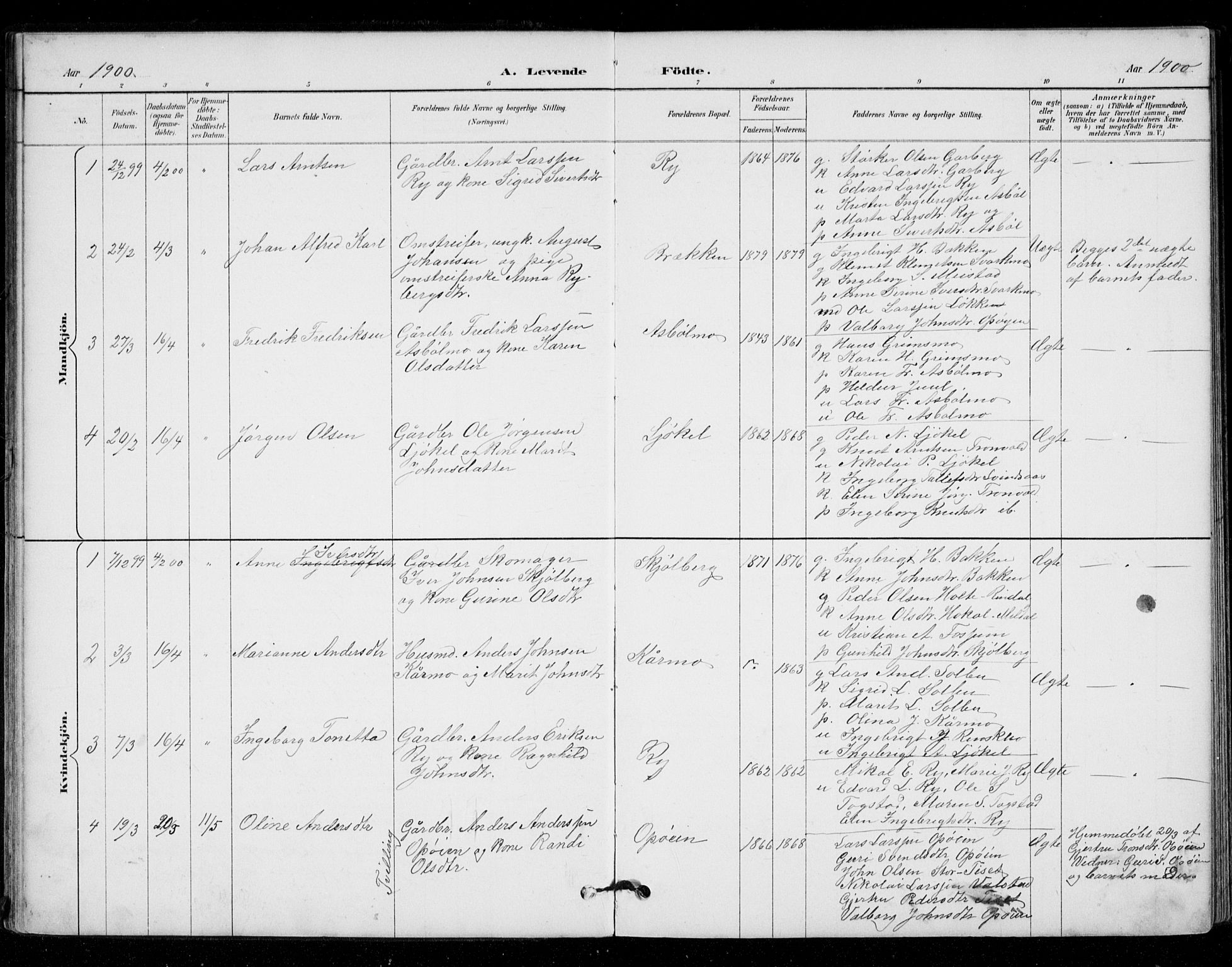 Ministerialprotokoller, klokkerbøker og fødselsregistre - Sør-Trøndelag, AV/SAT-A-1456/671/L0841: Parish register (official) no. 671A03, 1893-1915