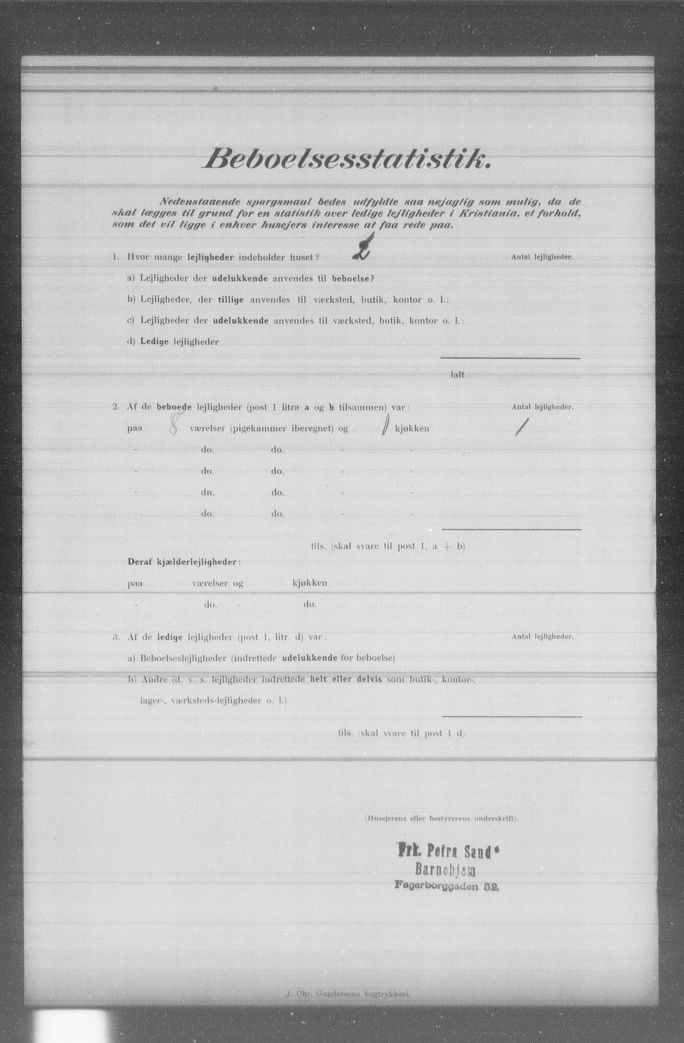 OBA, Municipal Census 1902 for Kristiania, 1902, p. 4539