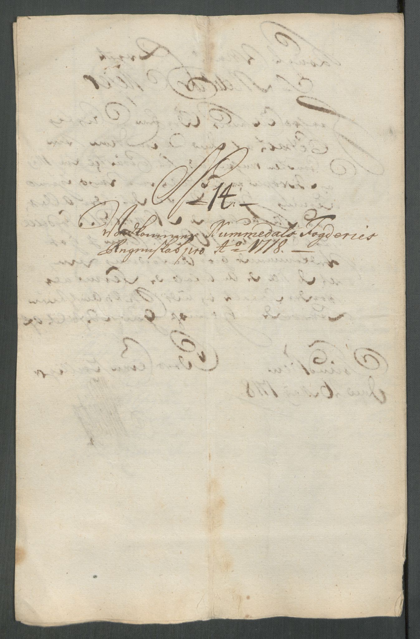 Rentekammeret inntil 1814, Reviderte regnskaper, Fogderegnskap, AV/RA-EA-4092/R64/L4439: Fogderegnskap Namdal, 1718, p. 148