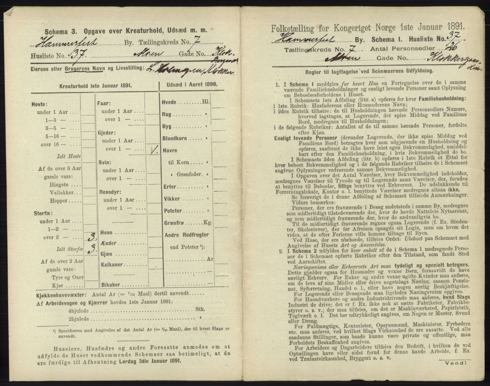 RA, 1891 census for 2001 Hammerfest, 1891, p. 2282