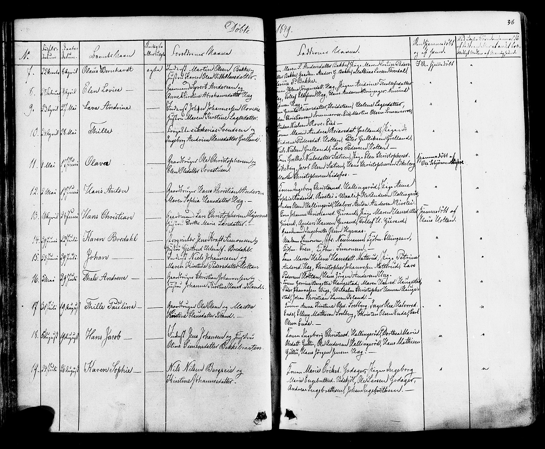 Botne kirkebøker, SAKO/A-340/F/Fa/L0006: Parish register (official) no. I 6, 1836-1877, p. 38